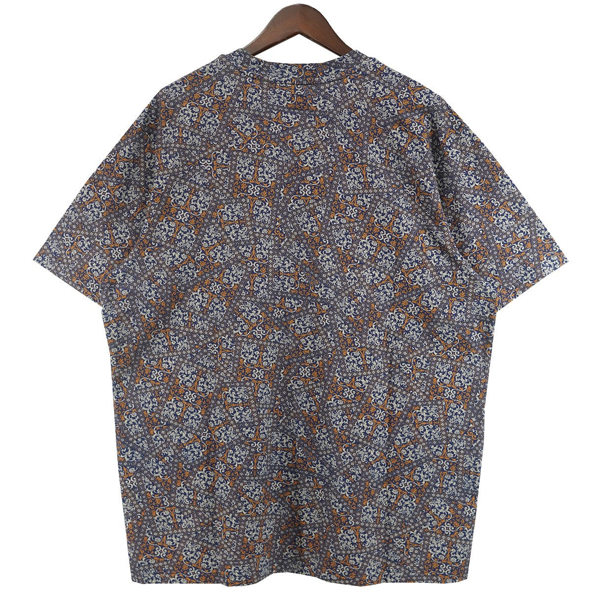 Supreme 21AW Small Box Tee Navy Floral Cards限定カラー スモールボックスロゴ ネイビーフローラル カード Tシャツ 古着・中古-3枚目のアイテム画像