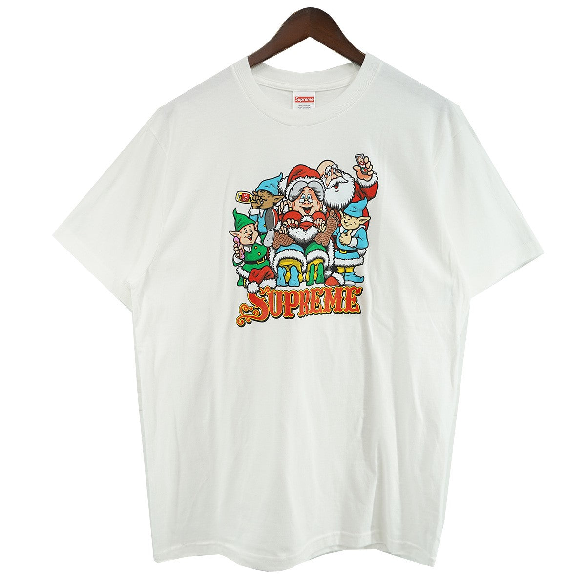 Supreme 25AW Naughty Tee Sean Cliverロゴ ノーティ ショーンクライバー クリスマス サンタ Tシャツ 古着・中古-1枚目のアイテム画像