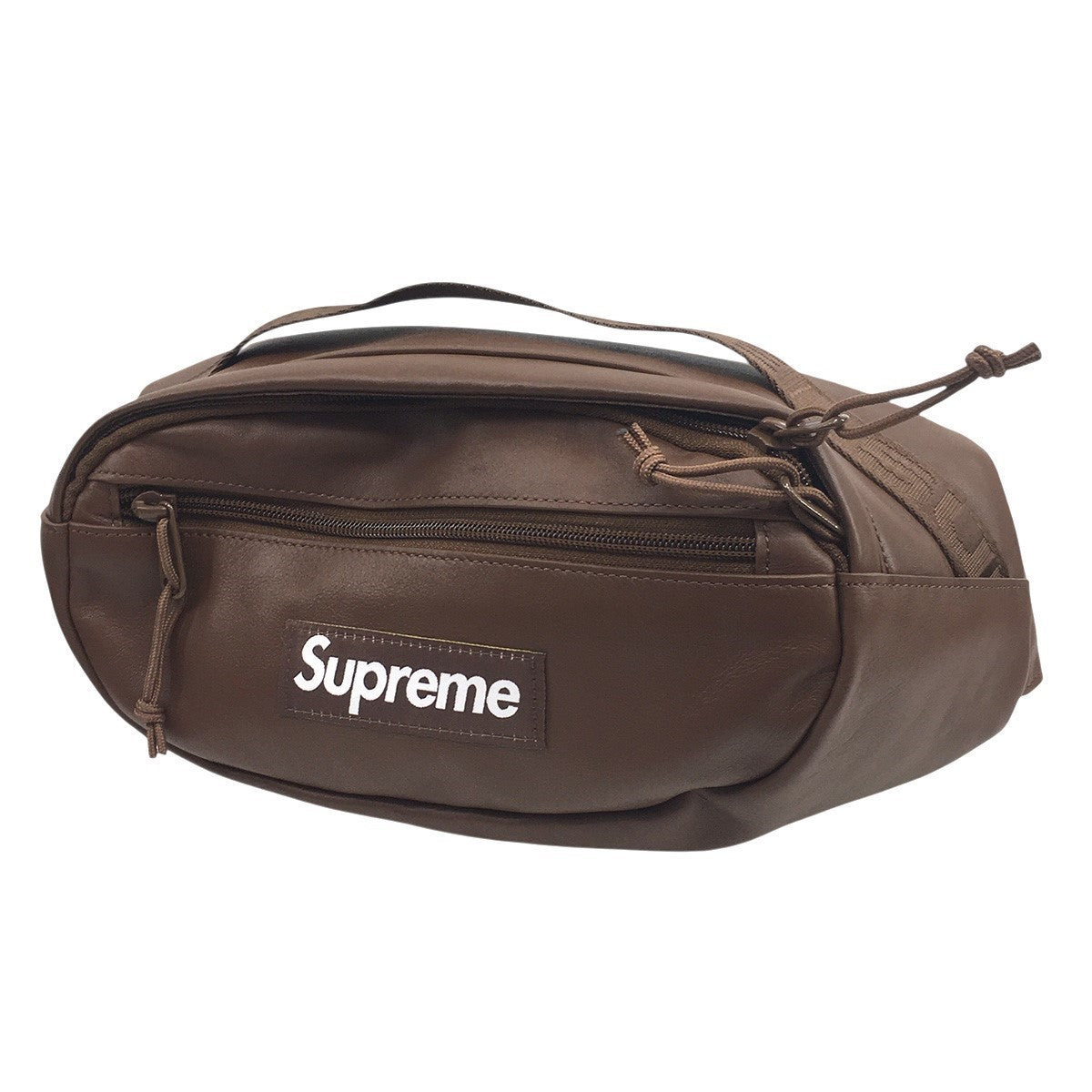 24AW Leather Waist Bag ボックスロゴ レザー ウエスト バッグ 鞄