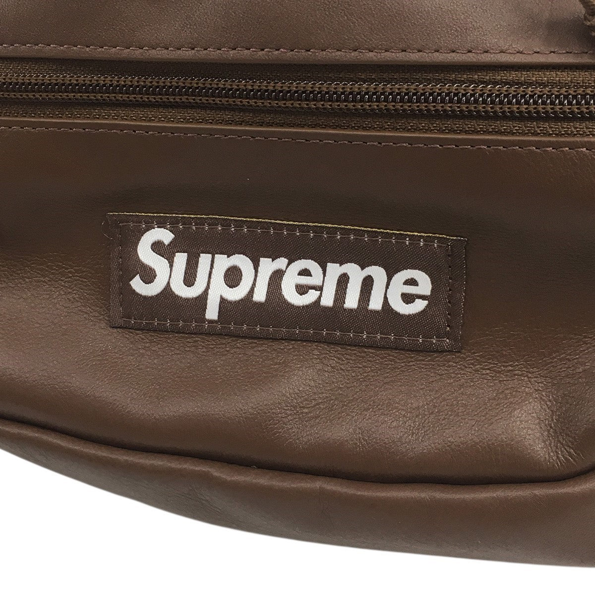 24AW Leather Waist Bag ボックスロゴ レザー ウエスト バッグ 鞄