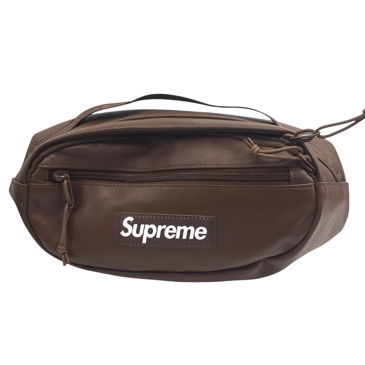 24AW Leather Waist Bag ボックスロゴ レザー ウエスト バッグ 鞄