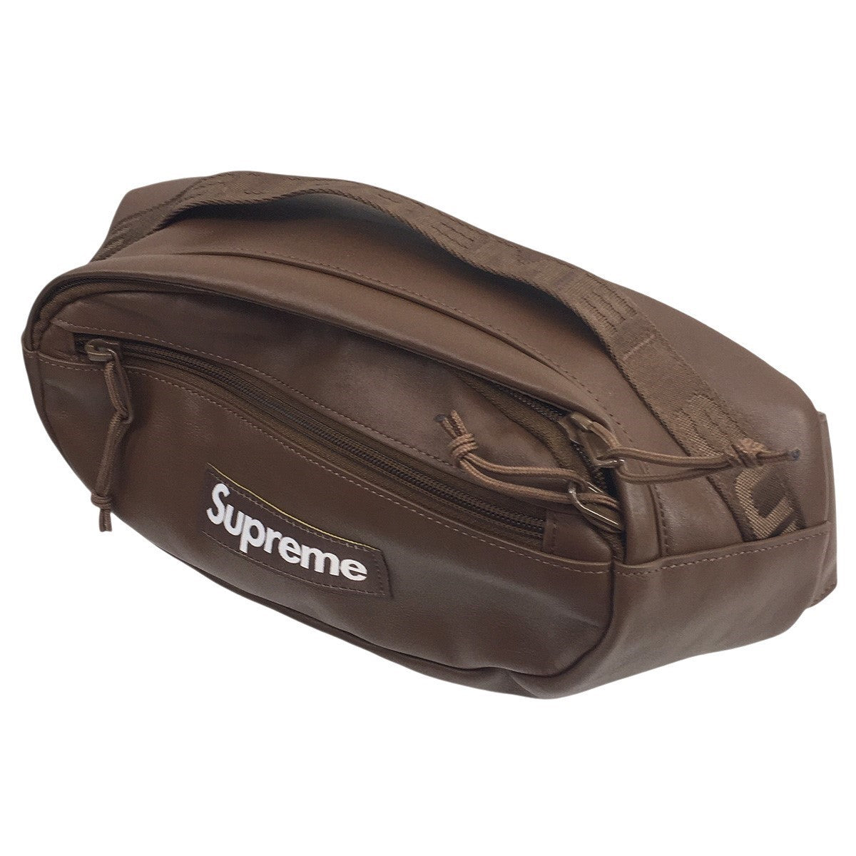 24AW Leather Waist Bag ボックスロゴ レザー ウエスト バッグ 鞄