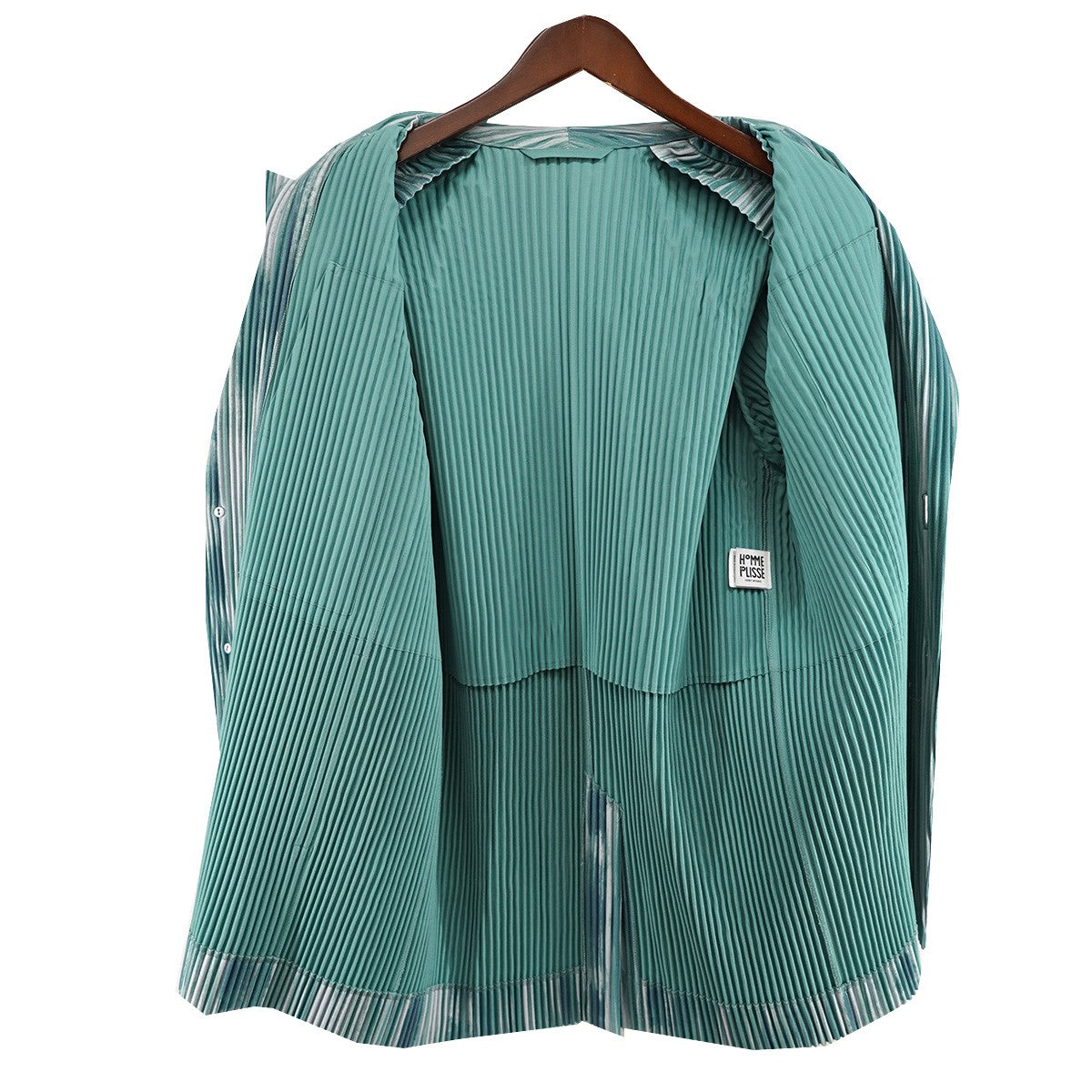 HOMME PLISSE ISSEY MIYAKE 26SS BRUSHSTROKE STRIPEブラッシュ ストローク ストライプ プリーツ テーラード ジャケット 古着・中古-4枚目のアイテム画像