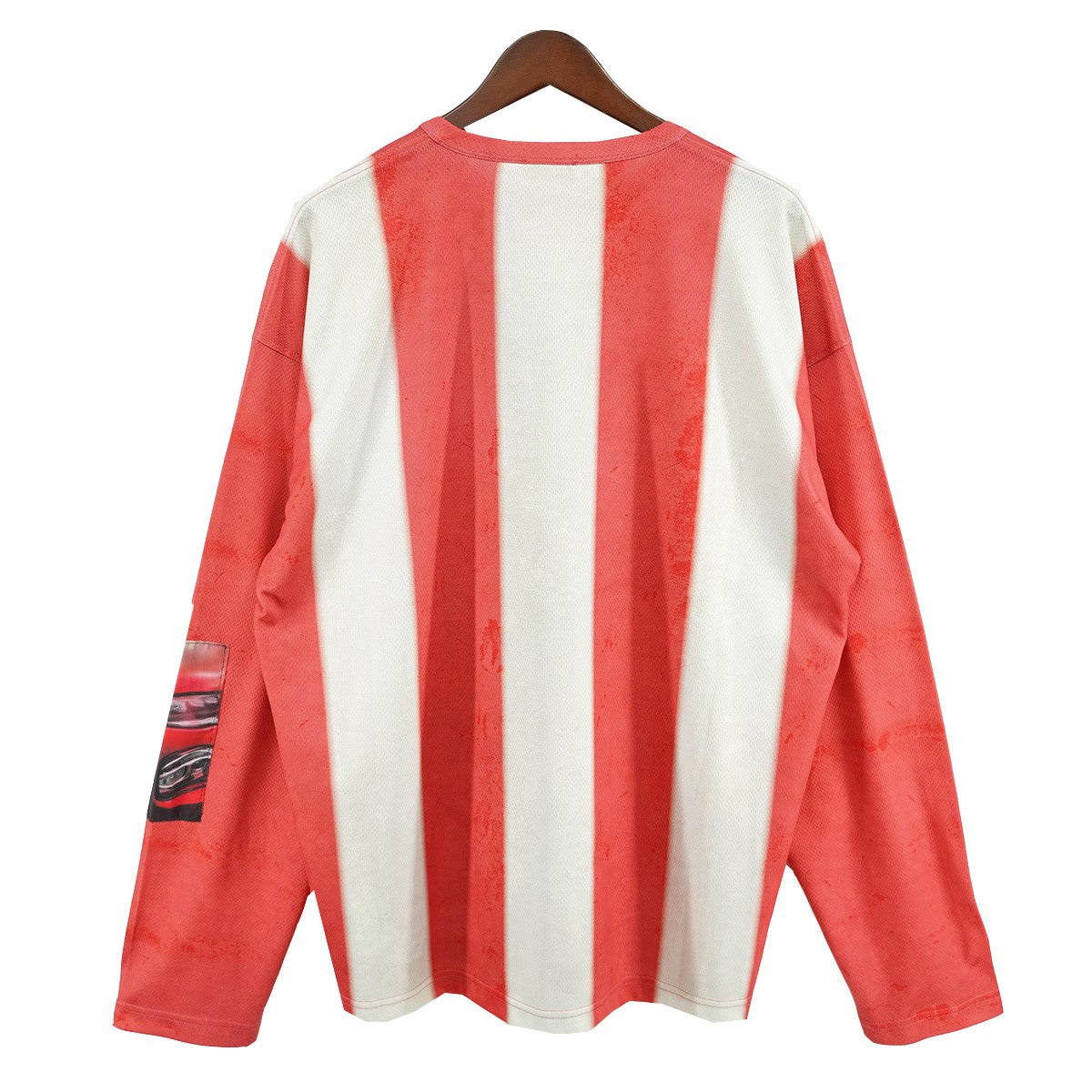 DIESEL by Glenn Martens 25AW T-Ruby Striped Long-Sleeve T-Shirt With Photo Patchesグラフィック フォト パッチ ロングスリーブ 長袖Tシャツ ロンT 古着・中古-3枚目のアイテム画像