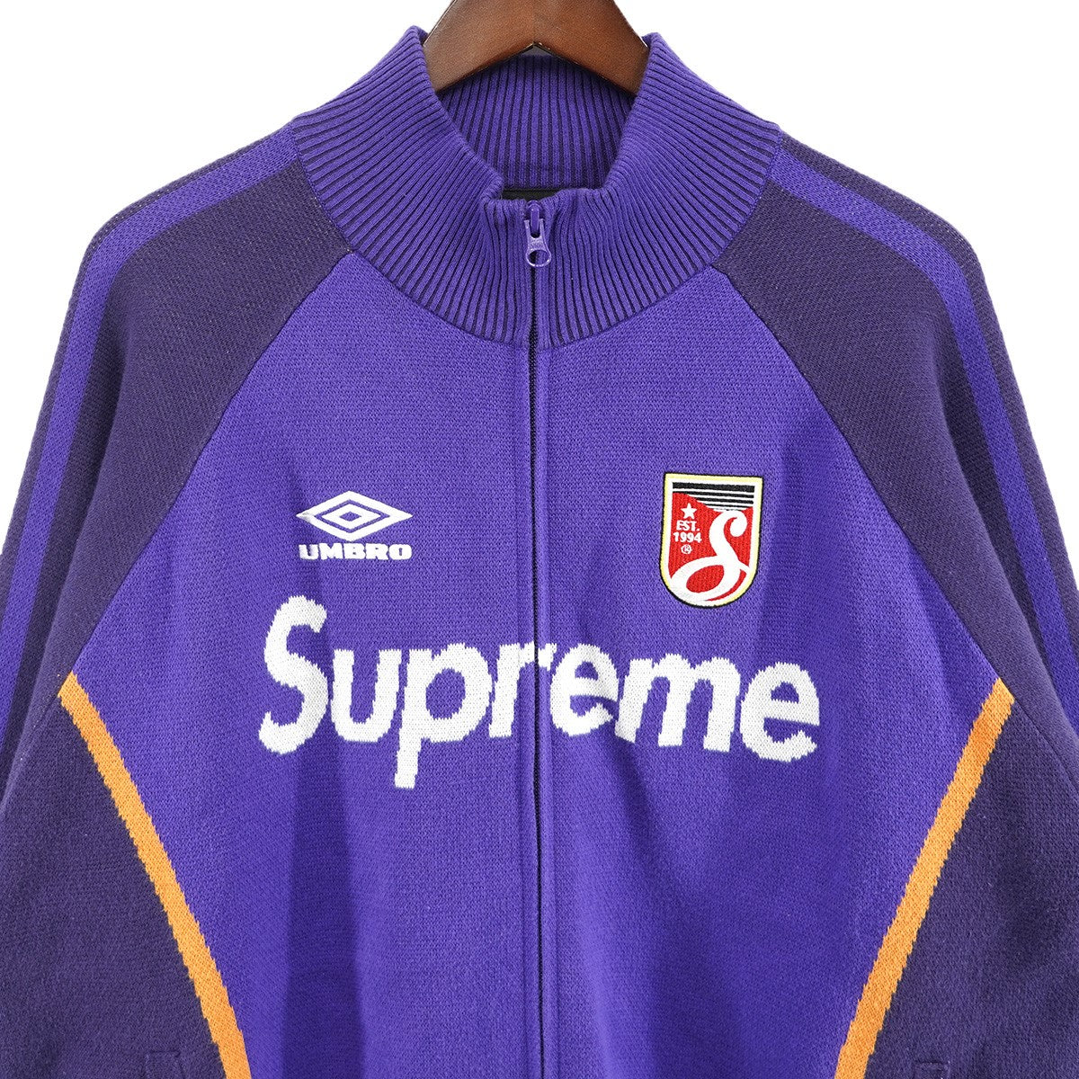 Supreme×UMBRO 25SS Umbro Zip Up Sweaterアンブロ ジップアップ セーター ロゴ コットン ニット トラックジャケット 古着・中古-3枚目のアイテム画像