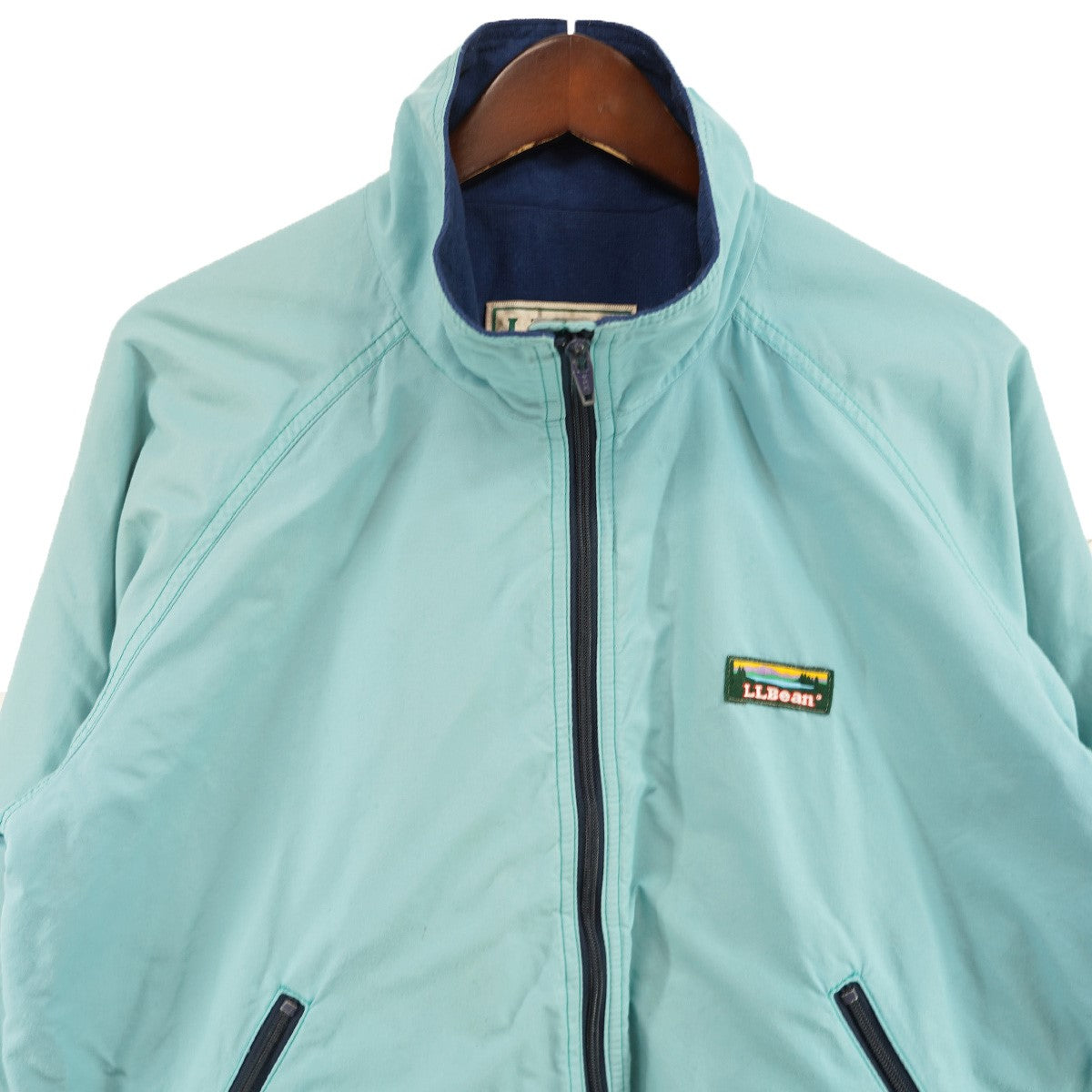 L．L．Bean (Vintage) Vintage ロゴ ナイロン トラック ジャケット 古着・中古-2枚目のアイテム画像
