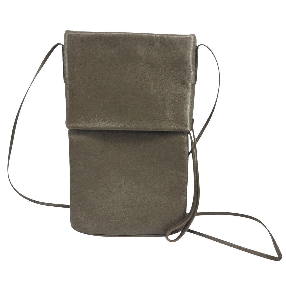 ロゴ レザーショルダーバッグ 鞄