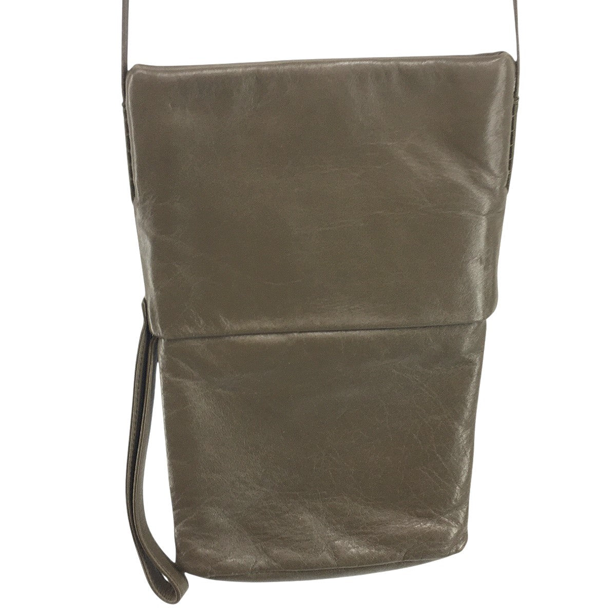 ロゴ レザーショルダーバッグ 鞄