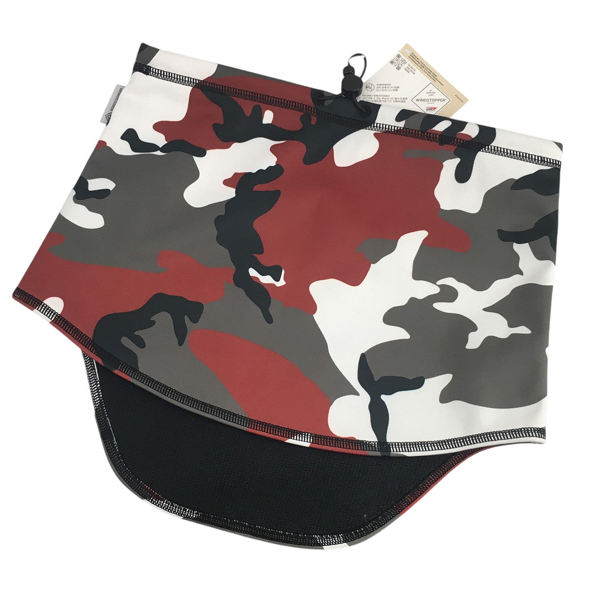 25AW Windstopper Neck Gaiter Red Camoウインドストッパー  ロゴ ネック ゲイター