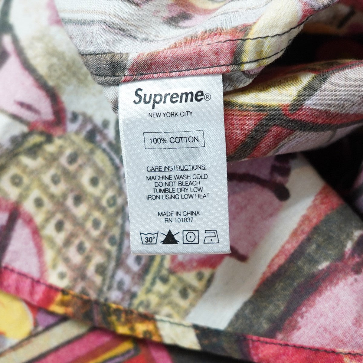 Supreme 14SS Cubist S／S Shirtキュビスト キュビズム 半袖 ピカソ シャツ 古着・中古-6枚目のアイテム画像