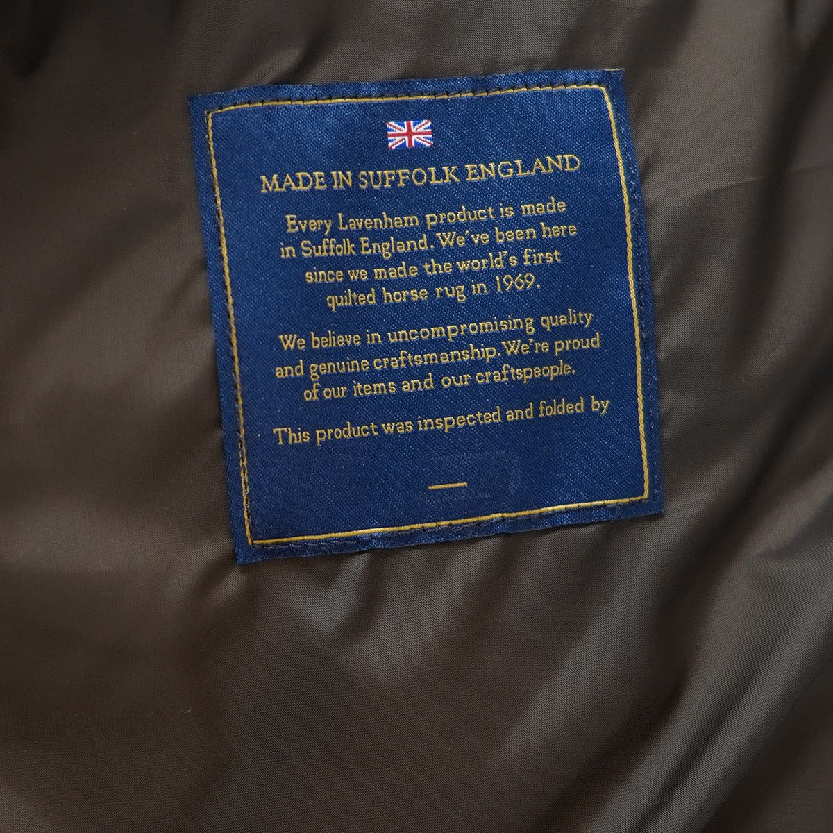 24AW LAVENHAM × BEAMS LIGHTS ／ 別注 MICKFIELD JACKETノーカラー ウール キルティング ジャケット