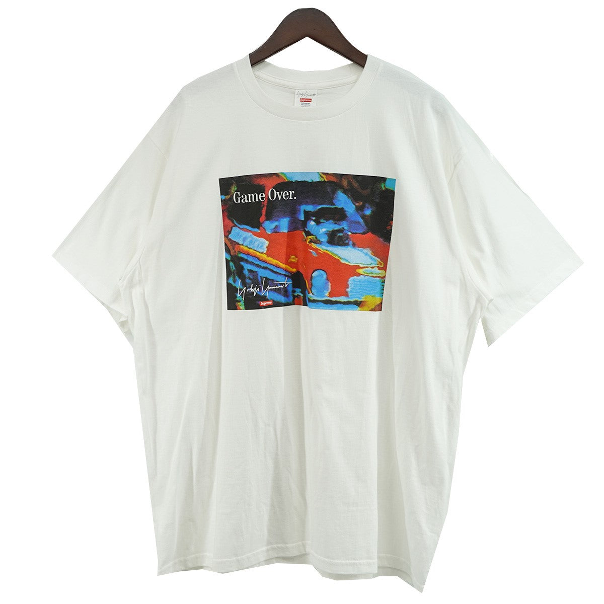 Supreme×YOHJI YAMAMOTO 20AW Yohji Yamamoto Game Over Teeヨウジヤマモト コラボ ロゴ ゲームオーバー グラフィック Tシャツ 古着・中古-1枚目のアイテム画像