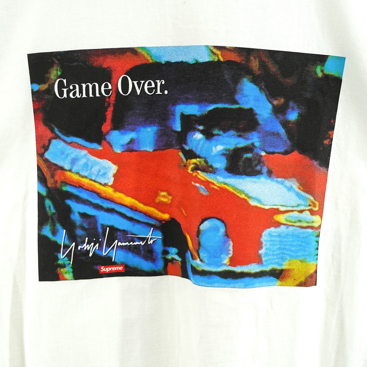 Supreme×YOHJI YAMAMOTO 20AW Yohji Yamamoto Game Over Teeヨウジヤマモト コラボ ロゴ ゲームオーバー グラフィック Tシャツ 古着・中古-2枚目のアイテム画像