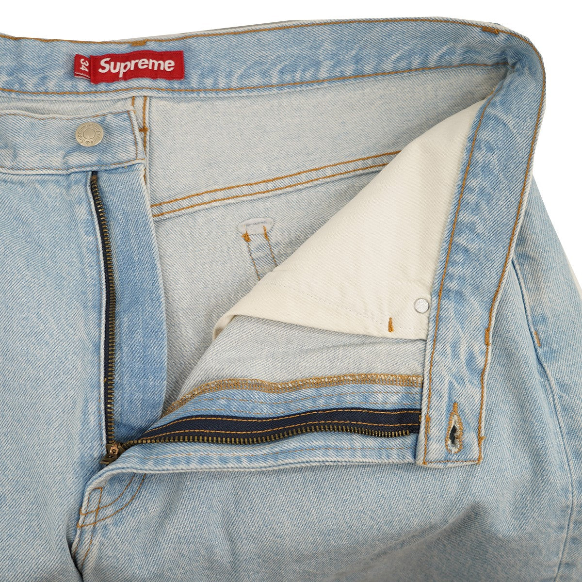 Supreme 24SS Baggy Jeanワイド バック クラシック ロゴ バギー ジーン デニム パンツ 古着・中古-4枚目のアイテム画像