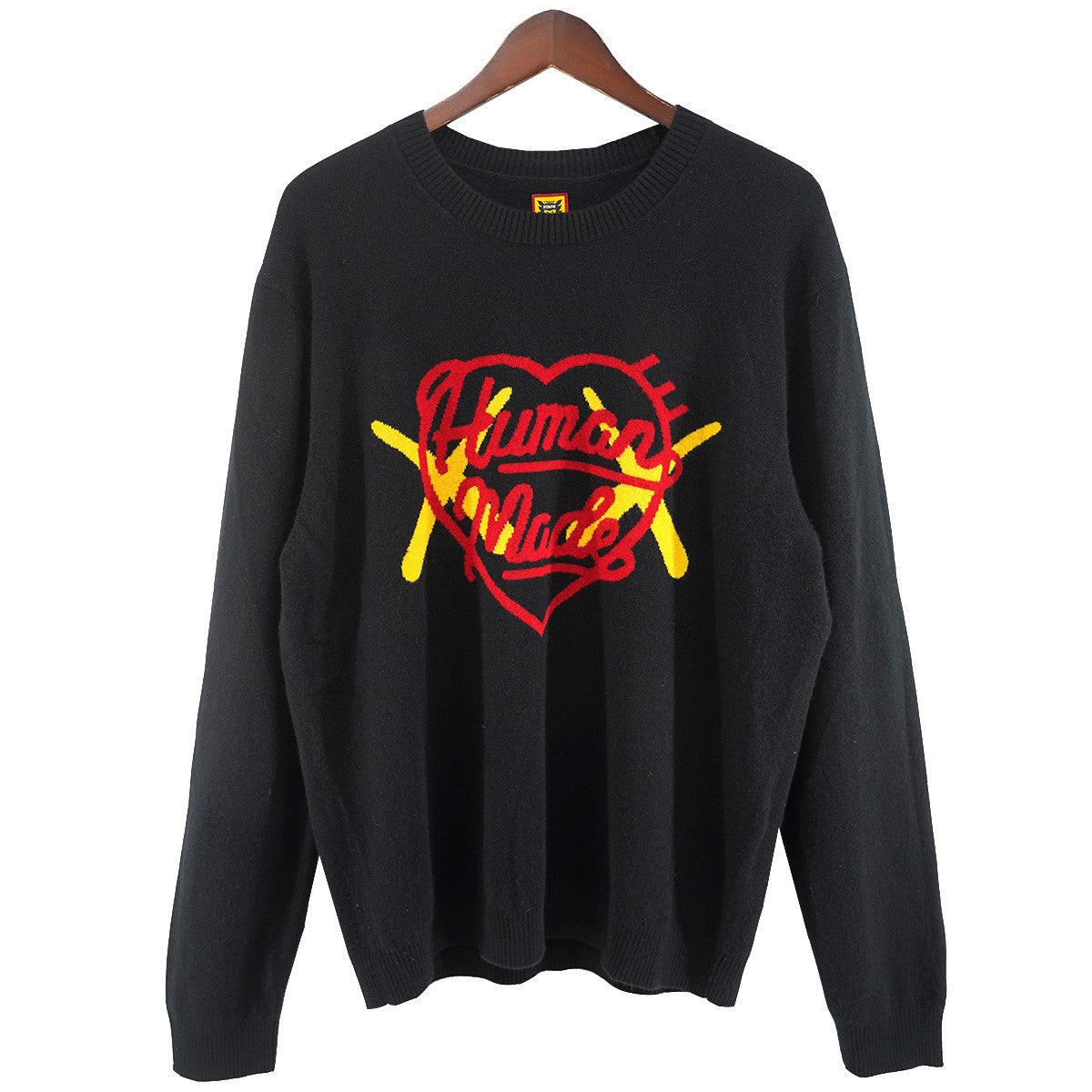 HUMAN MADE KAWS Made Knit Sweaterカシミヤ ロゴ カウズ メイド ニット セーター 古着・中古-1枚目のアイテム画像