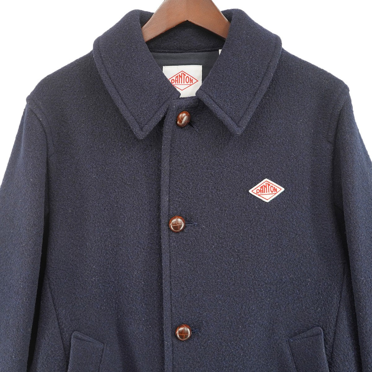 DANTON(ダントン) 最終価格 ロゴ ウールモッサ シングルコート JD-8534