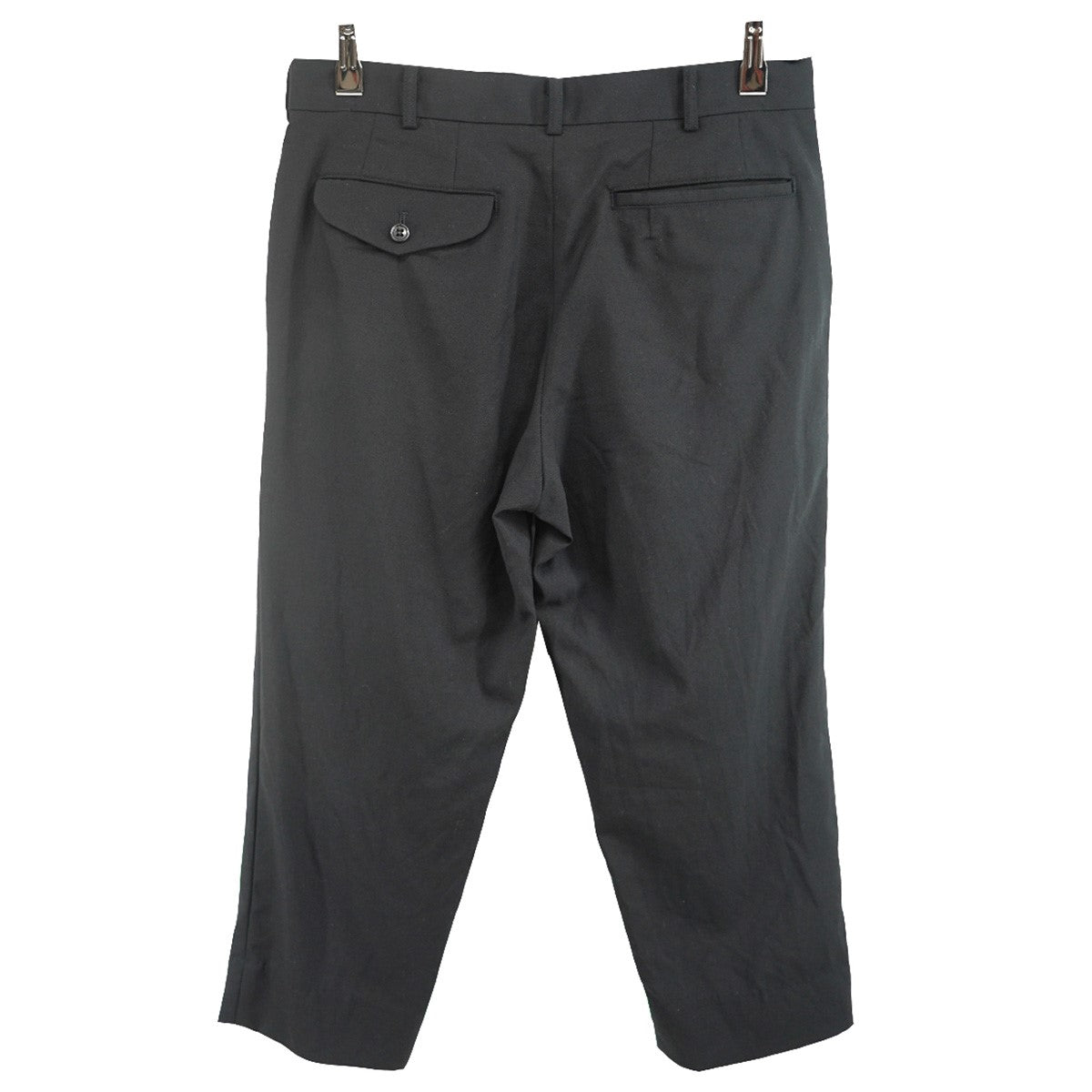 BLACK COMME des GARCONS クロップド ウール スラックス パンツ 古着・中古-3枚目のアイテム画像