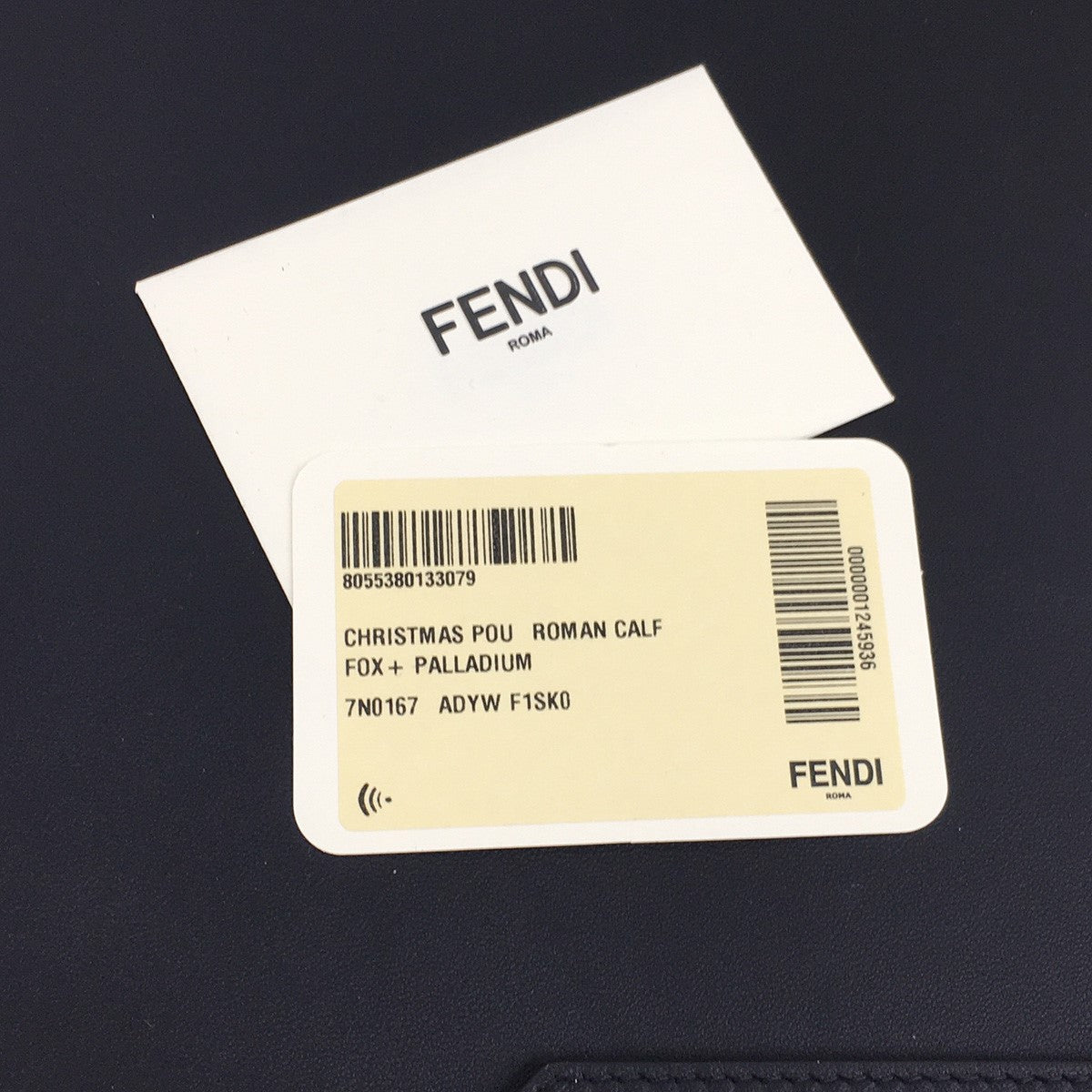 FENDI ロゴ レザー クラッチバッグ 鞄 PC パソコン ケースCHRISTMAS POU ROMAN CALF FOX + PALLADIUM 古着・中古-8枚目のアイテム画像