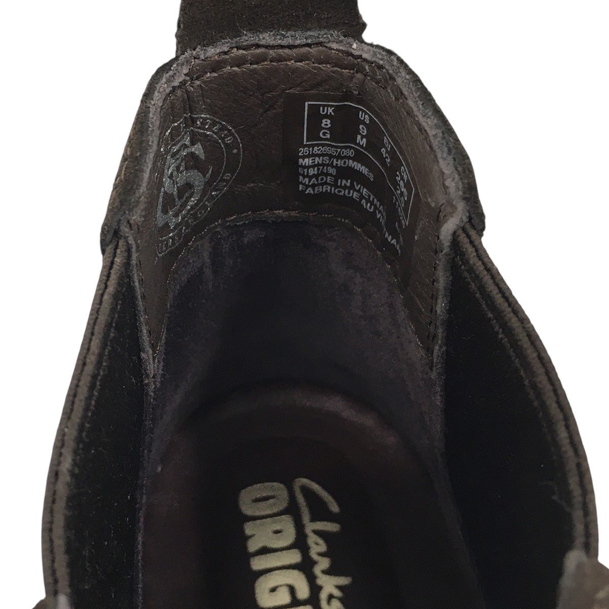 CLARKS Desert Chelsea ／ デザートチェルシー （ダークブラウンスエード）スウェード サイドゴア ブーツ シューズ 靴 古着・中古-8枚目のアイテム画像