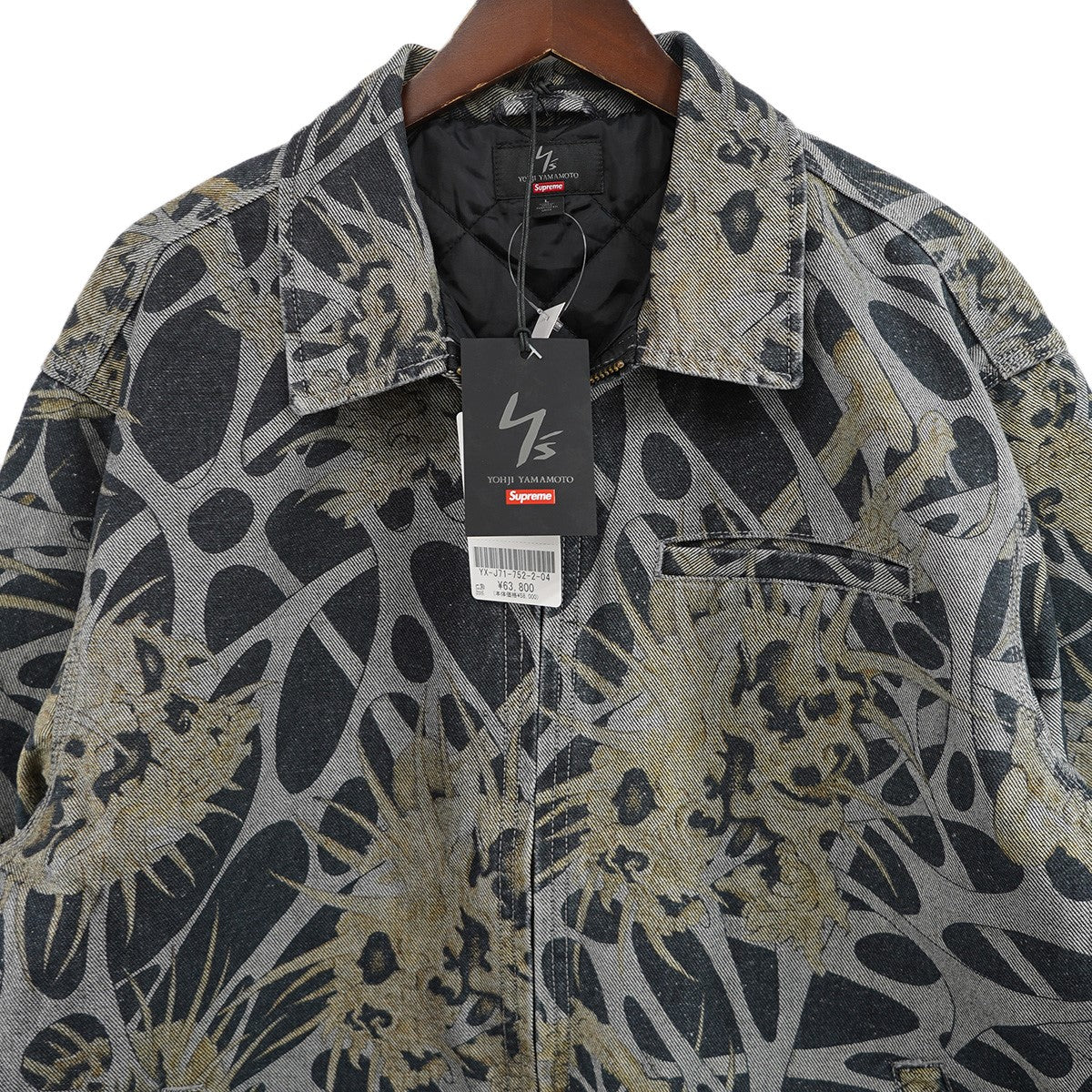Supreme×Y’s YOHJI YAMAMOTO 25AW Y’s by Yohji Yamamoto Denim Work Jacketロゴ スカル ワイズバイヨウジヤマモト デニム ワーク ジャケット 古着・中古-2枚目のアイテム画像