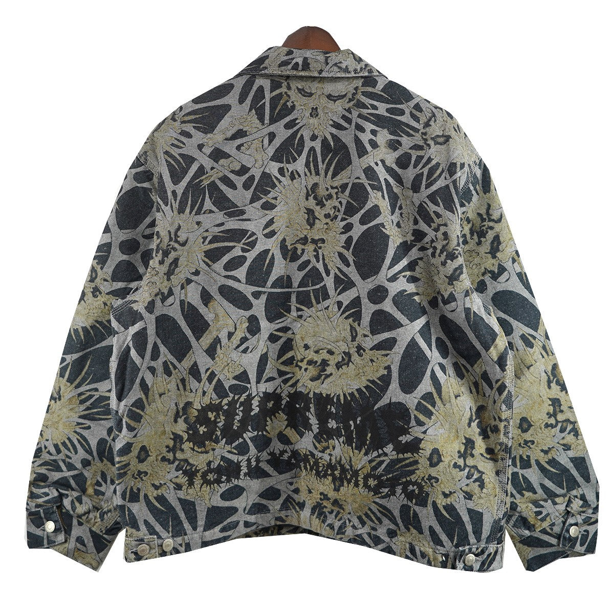 Supreme×Y’s YOHJI YAMAMOTO 25AW Y’s by Yohji Yamamoto Denim Work Jacketロゴ スカル ワイズバイヨウジヤマモト デニム ワーク ジャケット 古着・中古-4枚目のアイテム画像