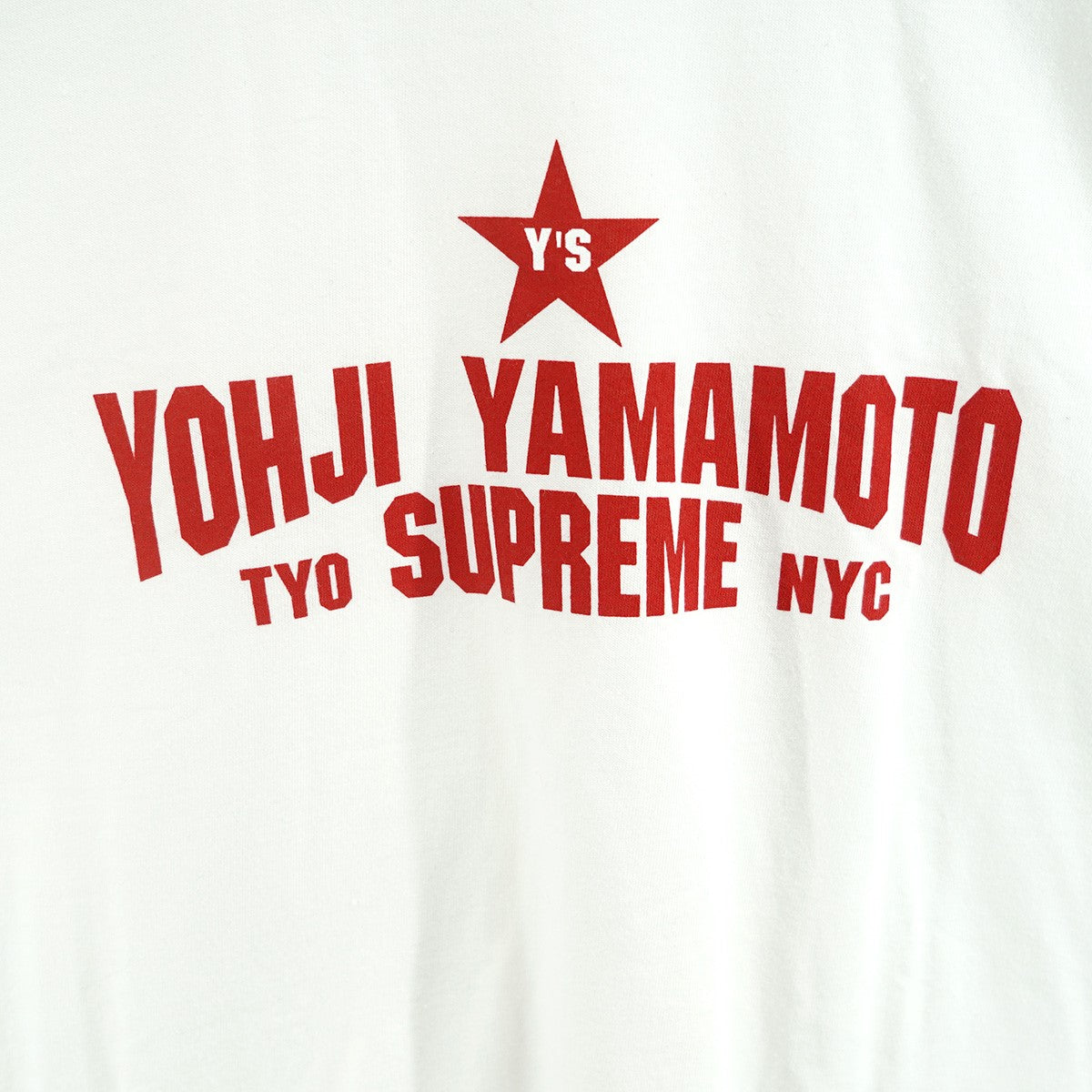 Supreme×YOHJI YAMAMOTO 25AW Y’s by Yohji Yamamoto Star Teeワイズ ヨウジ ヤマモト スター ロゴ コラボ Tシャツ 古着・中古-2枚目のアイテム画像