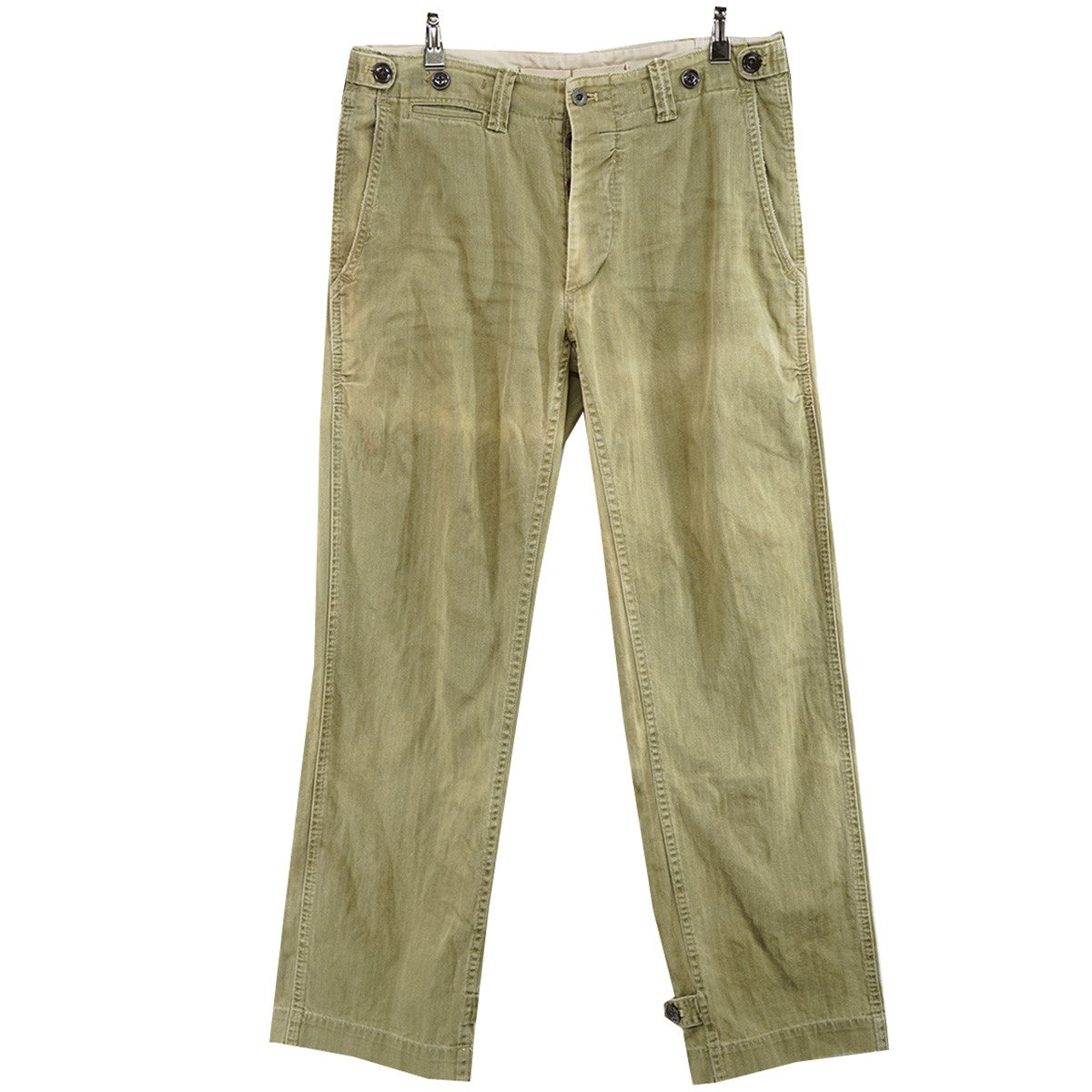 POLO RALPH LAUREN Vintage ヴィンテージ ユーズド加工 GI FIT TROUSERS トラウザース パンツ 古着・中古-1枚目のアイテム画像