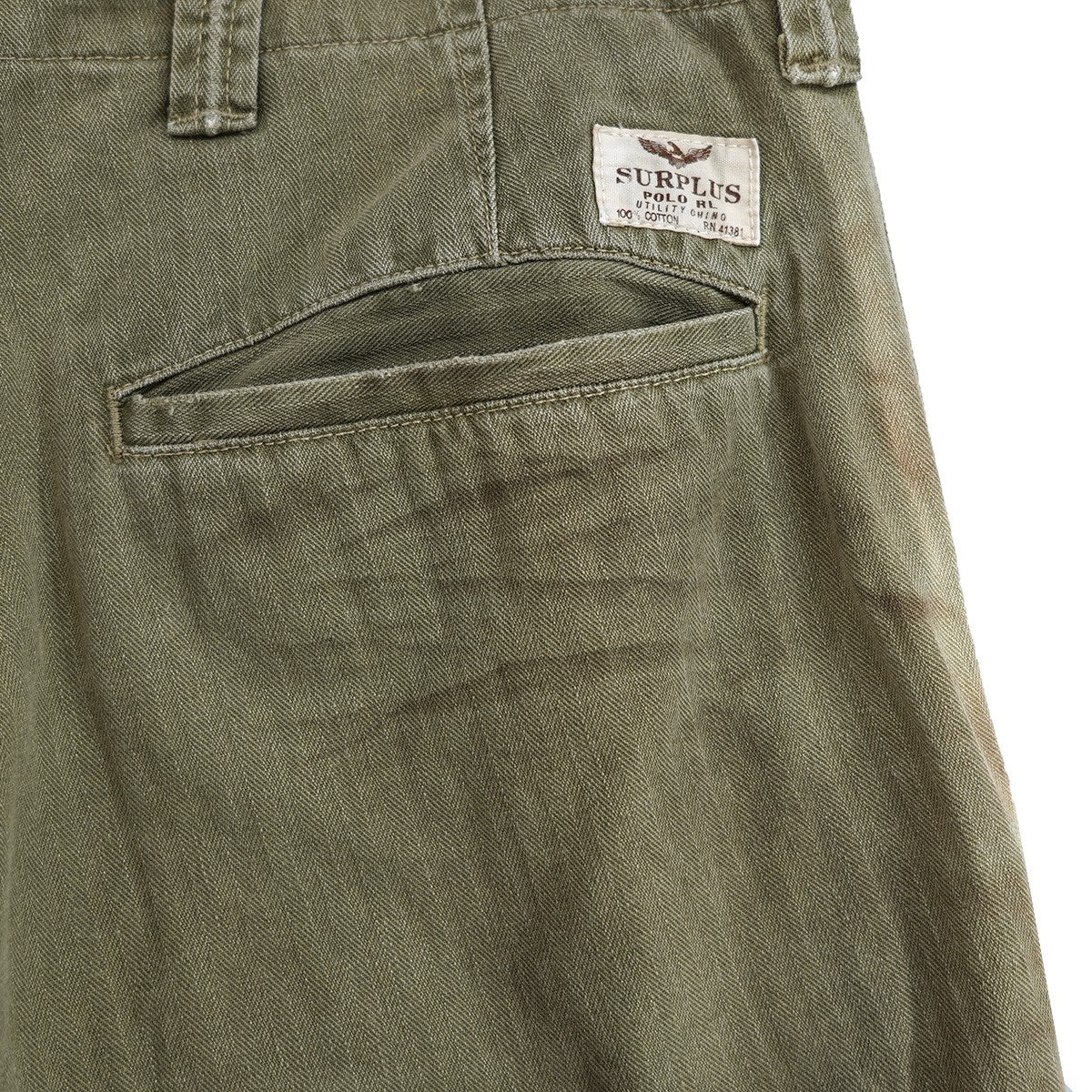 POLO RALPH LAUREN Vintage ヴィンテージ ユーズド加工 GI FIT TROUSERS トラウザース パンツ 古着・中古-6枚目のアイテム画像