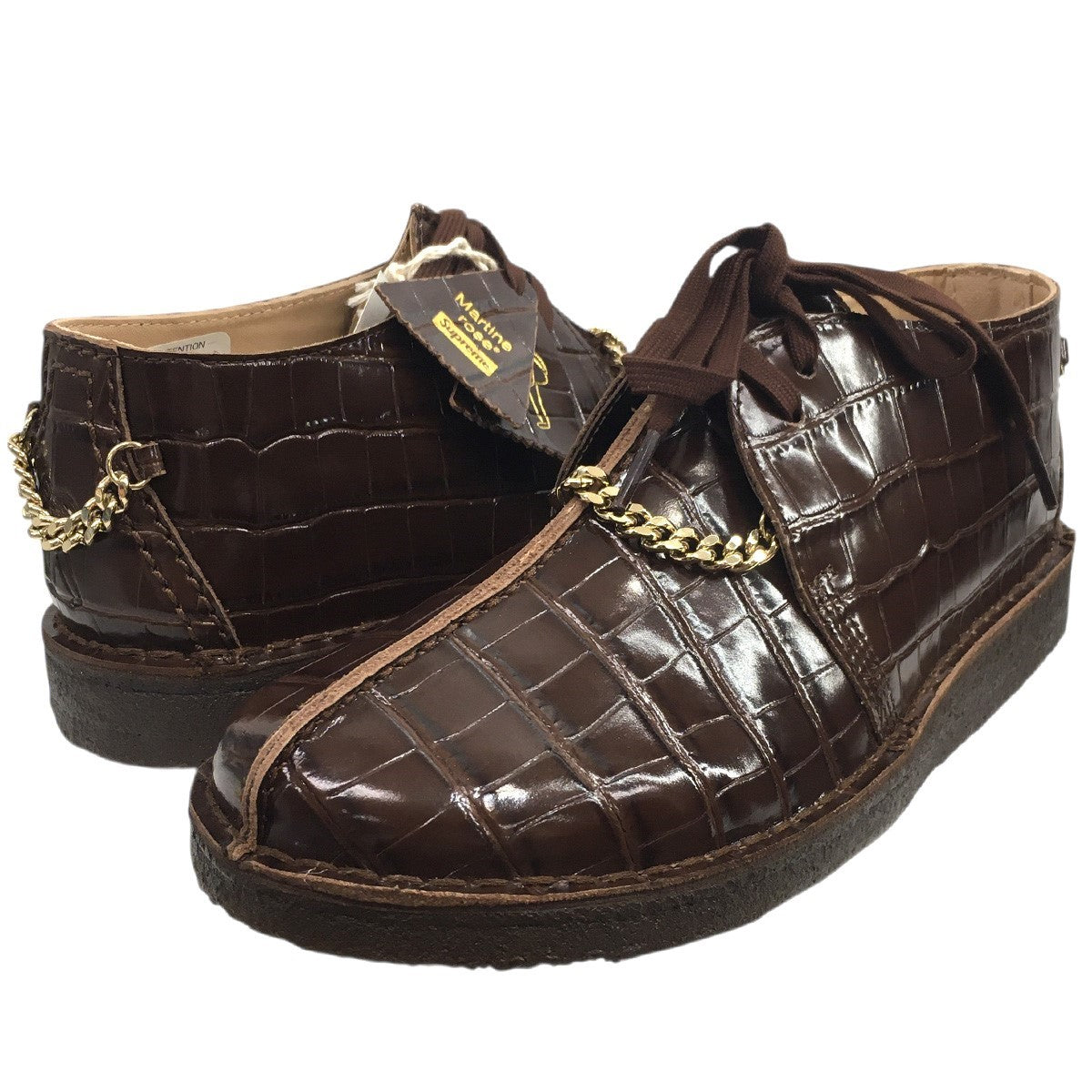 Supreme×MARTINE ROSE 24AW Martine Rose × Clarks Desert Trekデザートトレック チェーン 型押し ブーツ シューズ 靴 古着・中古-1枚目のアイテム画像