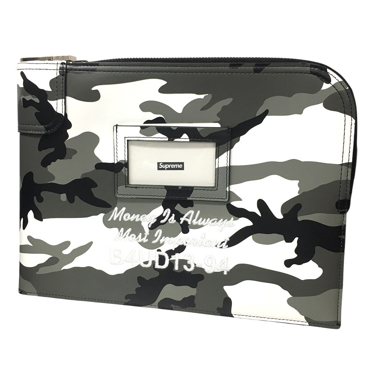 25SS Leather Money Bag Snow Camoイタリア製 レザー マネー ロゴ カモ 迷彩 バッグ 鞄