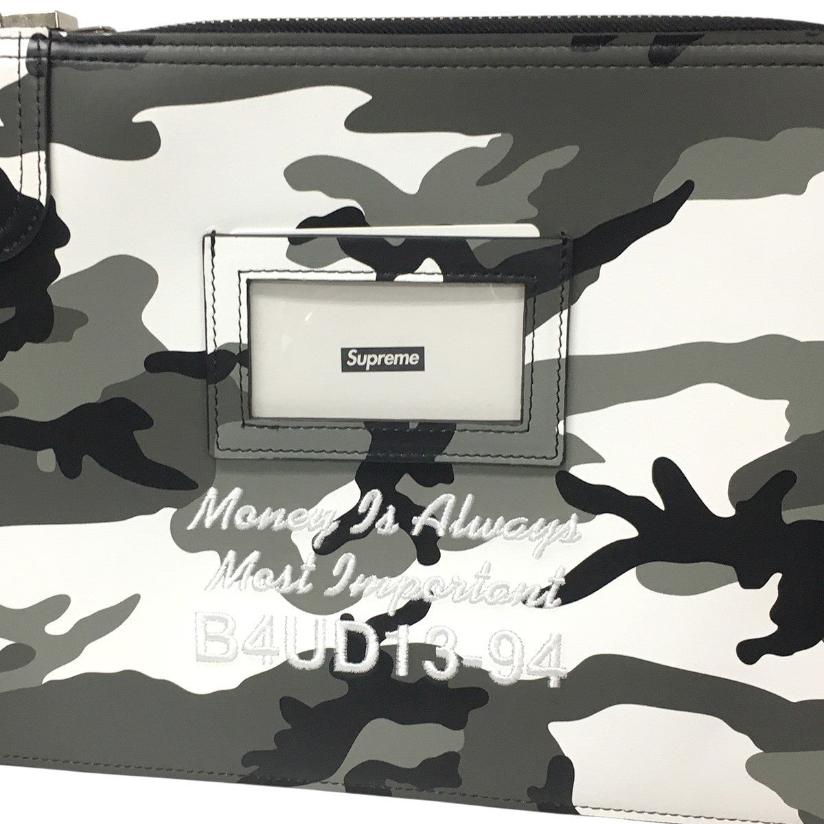 25SS Leather Money Bag Snow Camoイタリア製 レザー マネー ロゴ カモ 迷彩 バッグ 鞄