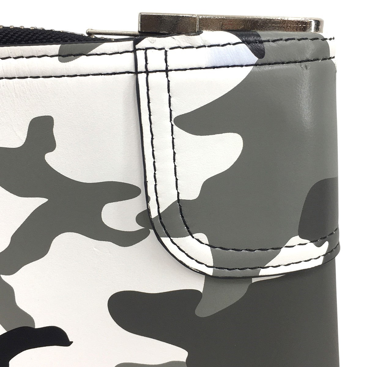 25SS Leather Money Bag Snow Camoイタリア製 レザー マネー ロゴ カモ 迷彩 バッグ 鞄