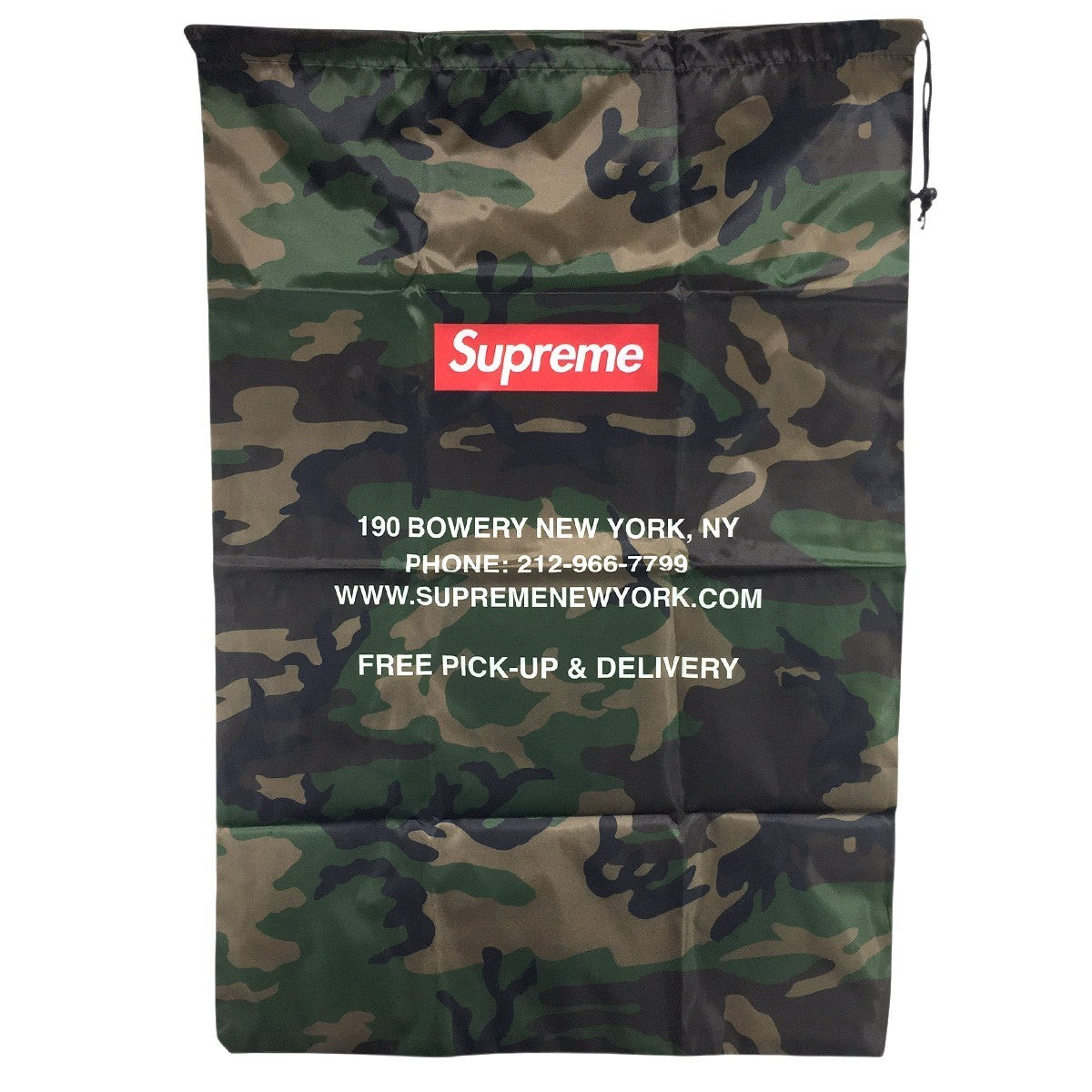 25AW Laundry Bag25FW ノベルティー カモ 迷彩 ボックスロゴ ランドリーバッグ