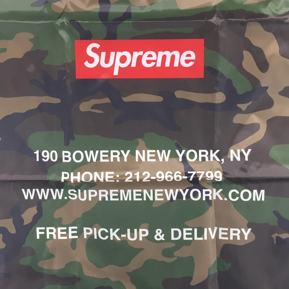25AW Laundry Bag25FW ノベルティー カモ 迷彩 ボックスロゴ ランドリーバッグ