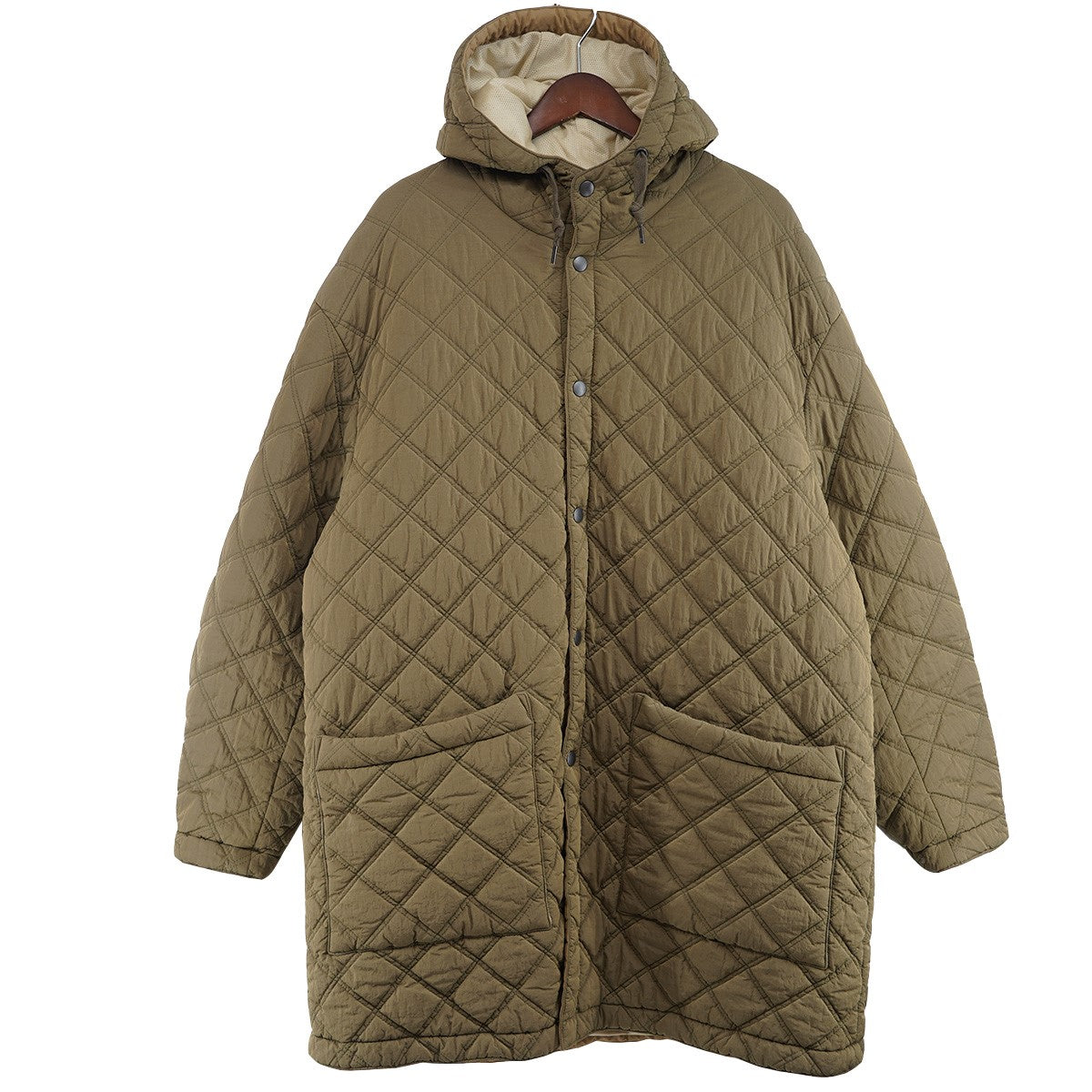 YOKE 23AW REVERSIBLE QUILTING HOODED COATキルティング フード フーデッド コート 古着・中古-1枚目のアイテム画像
