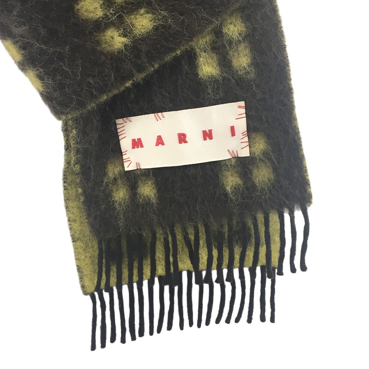 MARNI 24AW ロゴ パッチ モヘヤ混 マフラー 古着・中古-3枚目のアイテム画像