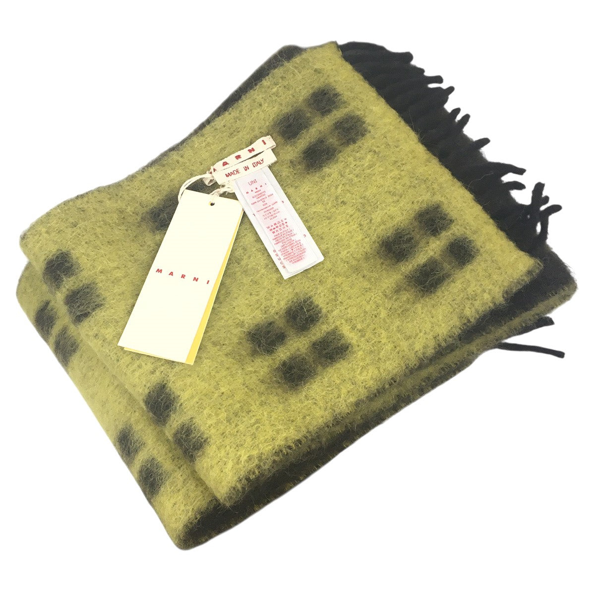 MARNI 24AW ロゴ パッチ モヘヤ混 マフラー 古着・中古-5枚目のアイテム画像