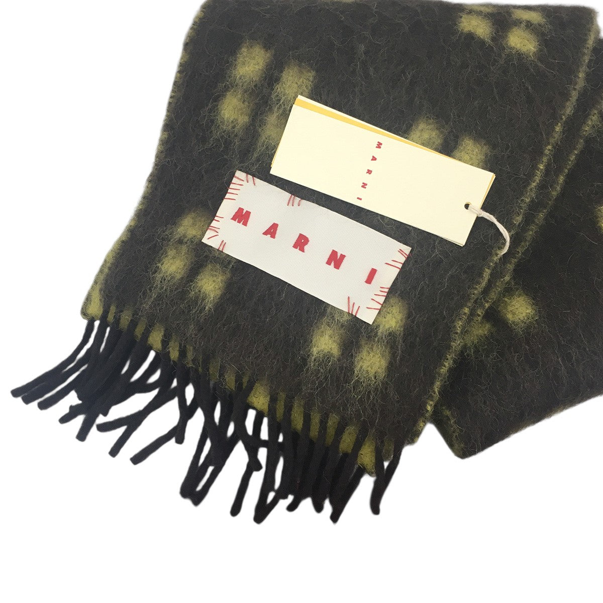 MARNI 24AW ロゴ パッチ モヘヤ混 マフラー 古着・中古-6枚目のアイテム画像