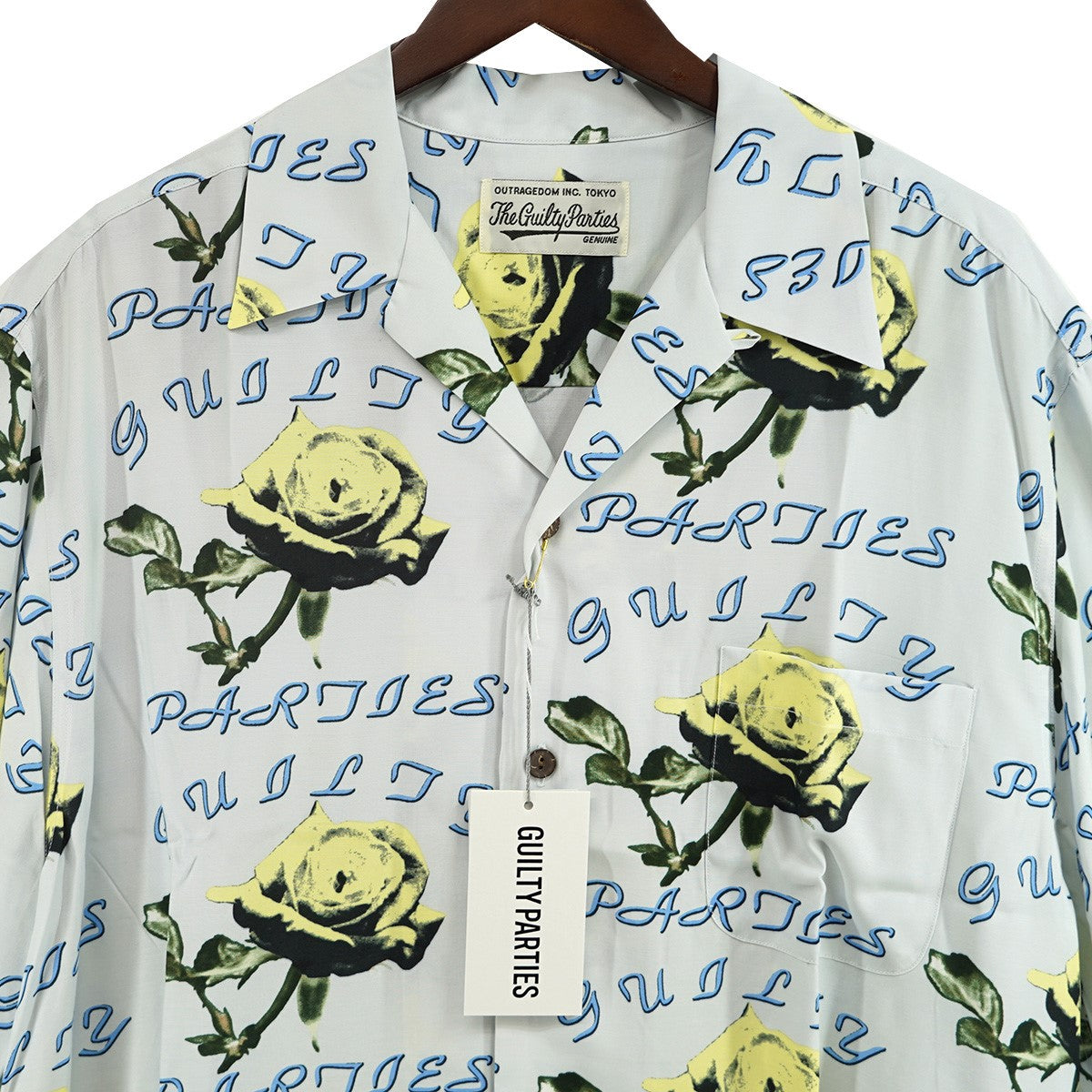 22SS HAWAIIAN SHIRT S／S (TYPE-4) ローズ バラハワイアンシャツ アロハ レーヨン オープンカラー 開襟 半袖シャツ