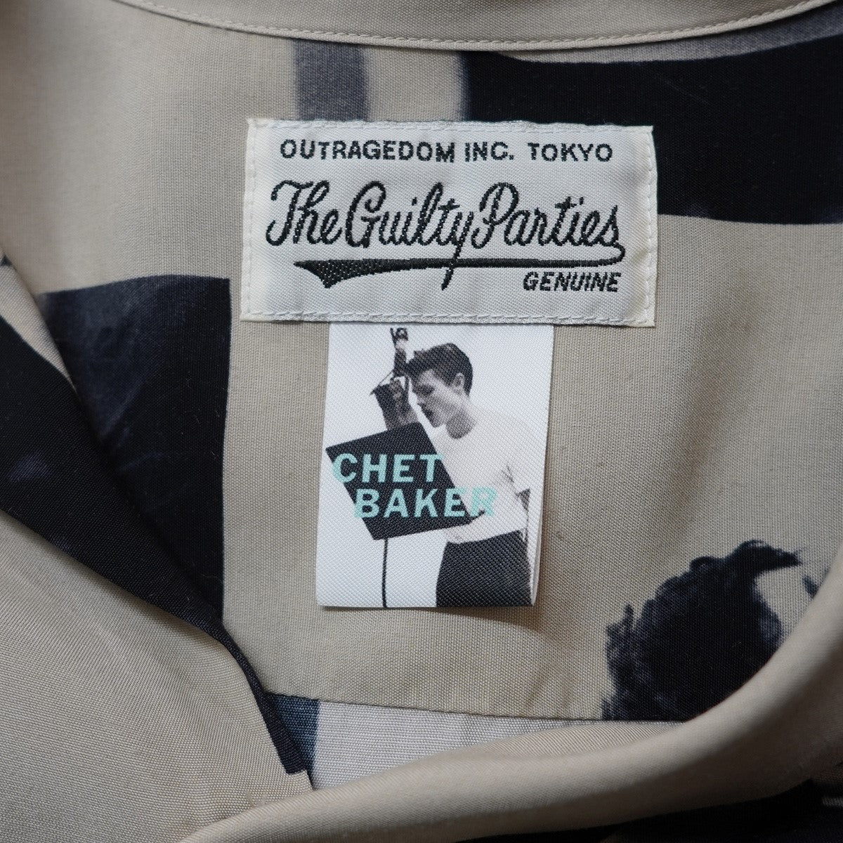 22SS CHET BAKER ／ S／S HAWAIIAN SHIRT (TYPE-3) チェット・ベイカー フォトハワイアンシャツ レーヨン アロハ 開襟 オープンカラー 半袖シャツ