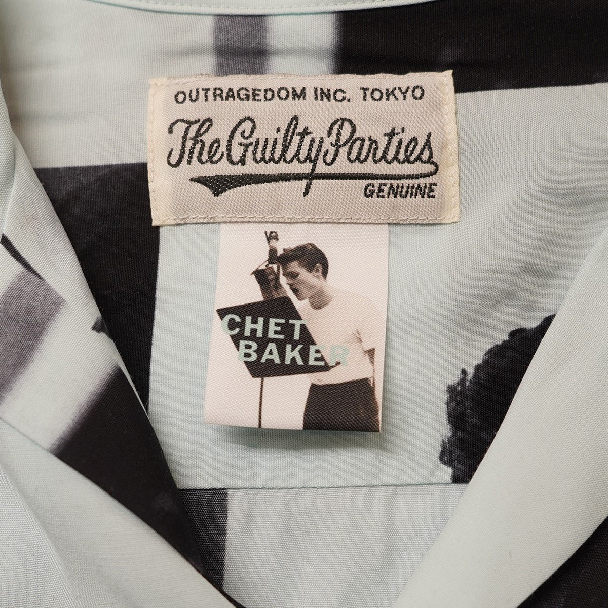 22SS CHET BAKER ／ S／S HAWAIIAN SHIRT (TYPE-3) チェット・ベイカー フォトハワイアンシャツ レーヨン アロハ 開襟 オープンカラー 半袖シャツ