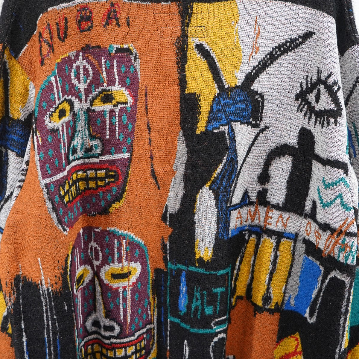 ワコマリア　バスキア　モヘアニット WACKO MARIA(ワコマリア) JEAN-MICHEL BASQUIAT MOHAIR KNIT JACQUARD