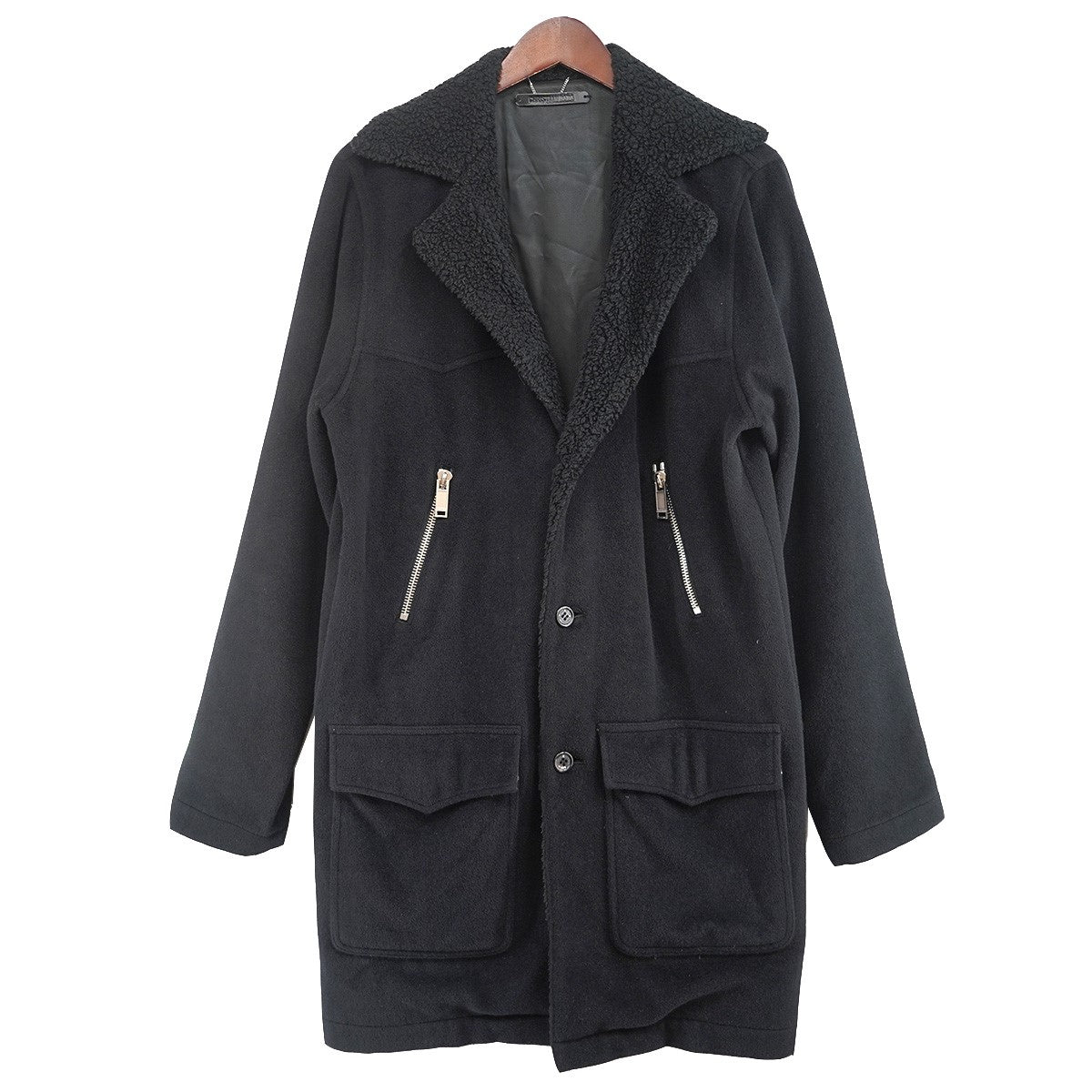 CHRISTIAN DADA WOOL ANGORA RANCH COATウール アンゴラ ランチ ボア コート 古着・中古-1枚目のアイテム画像