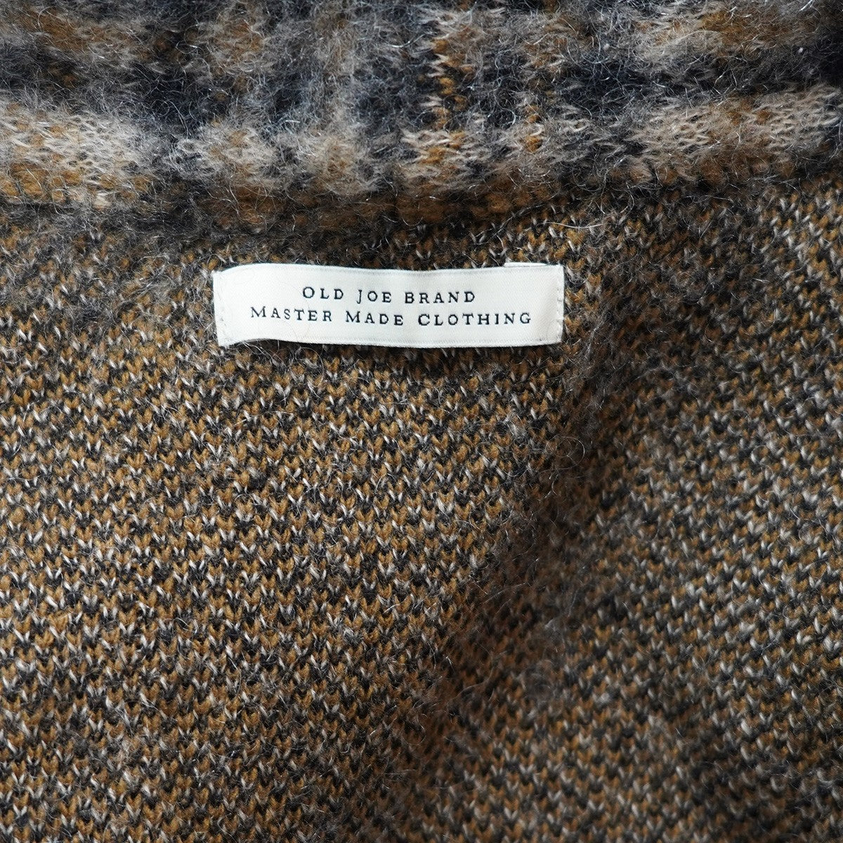 OLD JOE ＆ Co． DOUBLE JACQUARD MOHAIR GAWNチェック ダブル ジャガード モヘヤ ニット ガウン カーディガン 古着・中古-4枚目のアイテム画像
