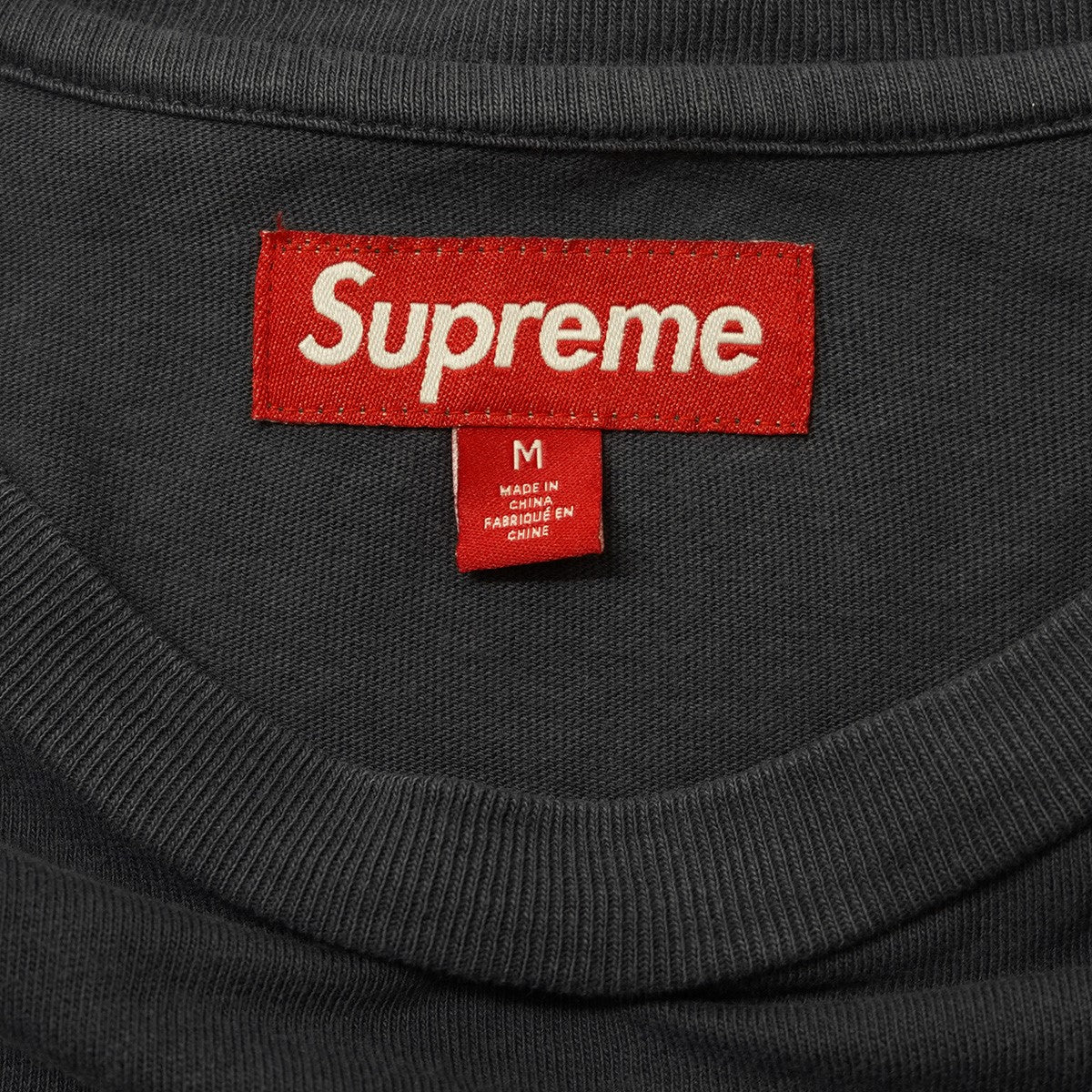 Supreme 25SS Flocked Washed S／S Topフロックド ウォッシュ エスエス トップ ロゴ Tシャツ 古着・中古-5枚目のアイテム画像