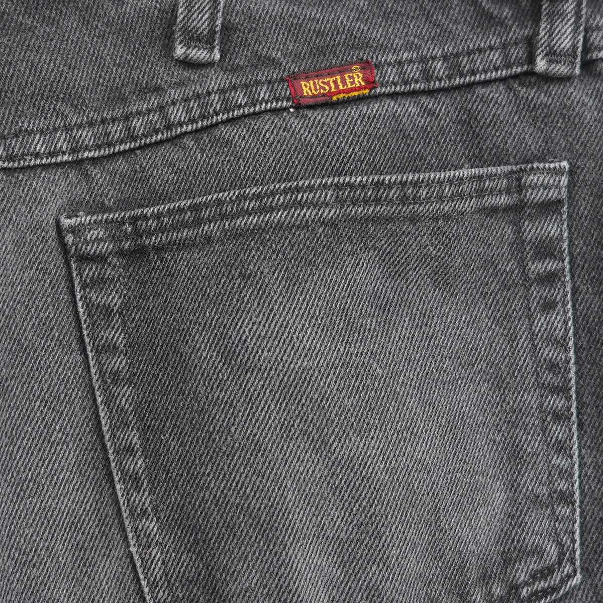 RUSTLER 90s Vintage ヴィンテージ ブラック ストレート デニム パンツ 古着・中古-4枚目のアイテム画像