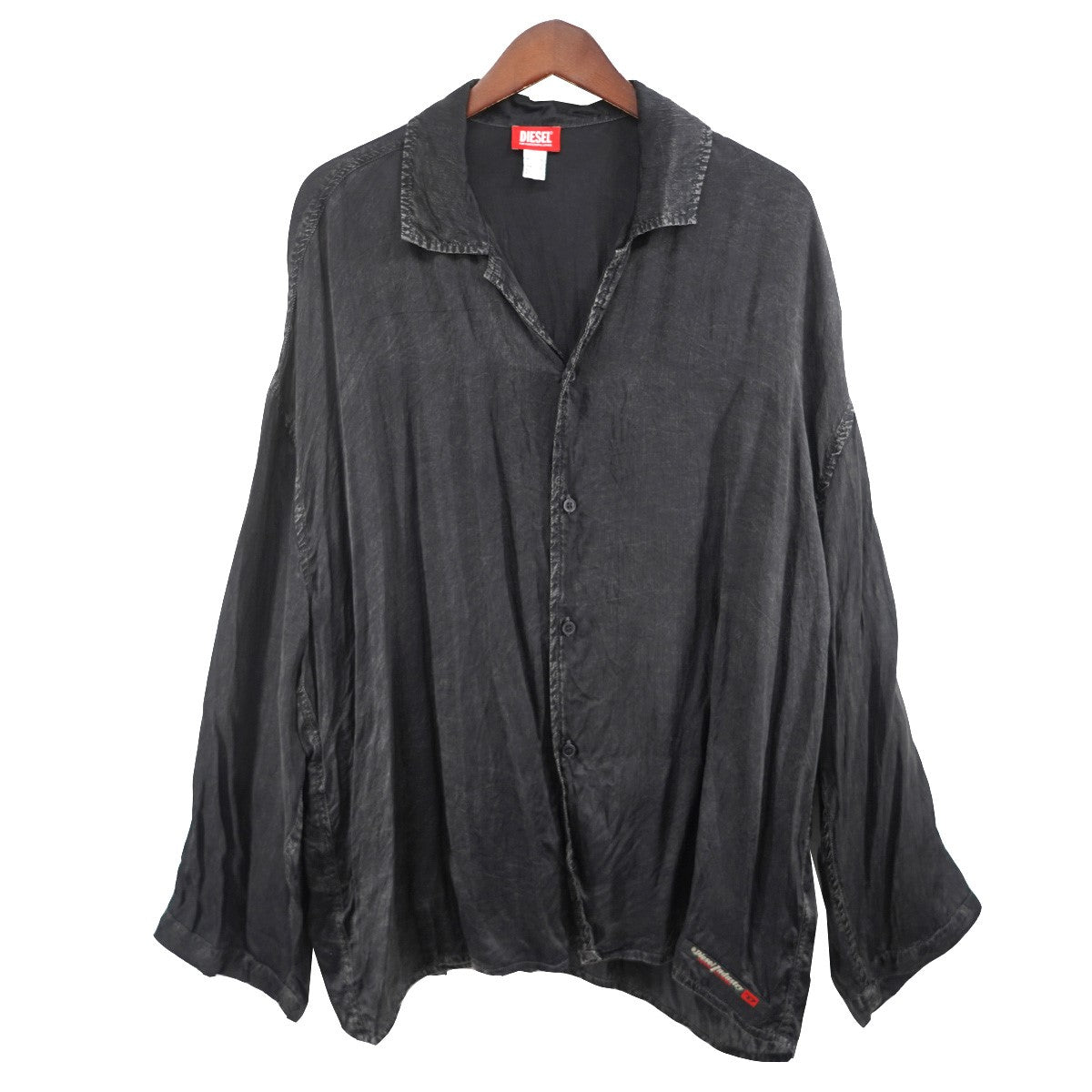 DIESEL by Glenn Martens 25AW Set-keith-dnm Two-piece pajamasセットアップ 加工 レーヨン シャツ イージー パンツ ラウンジウェア 古着・中古-2枚目のアイテム画像