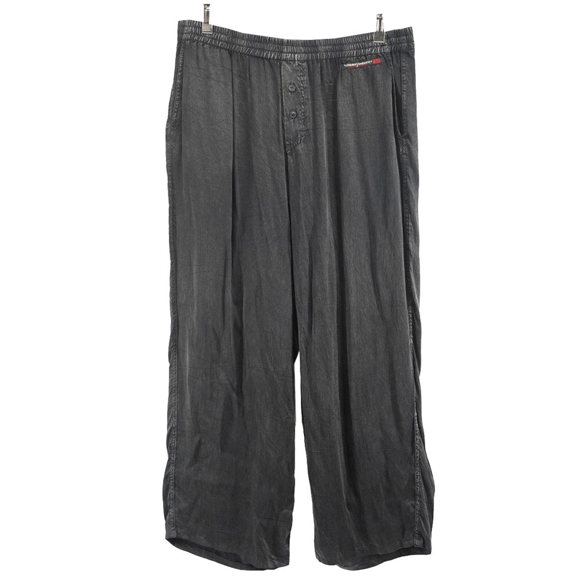 DIESEL by Glenn Martens 25AW Set-keith-dnm Two-piece pajamasセットアップ 加工 レーヨン シャツ イージー パンツ ラウンジウェア 古着・中古-4枚目のアイテム画像