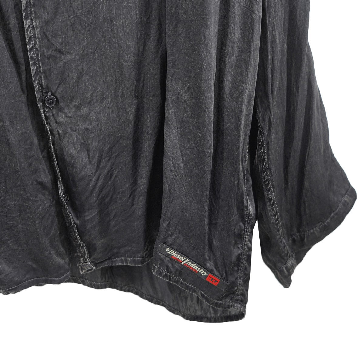 DIESEL by Glenn Martens 25AW Set-keith-dnm Two-piece pajamasセットアップ 加工 レーヨン シャツ イージー パンツ ラウンジウェア 古着・中古-6枚目のアイテム画像
