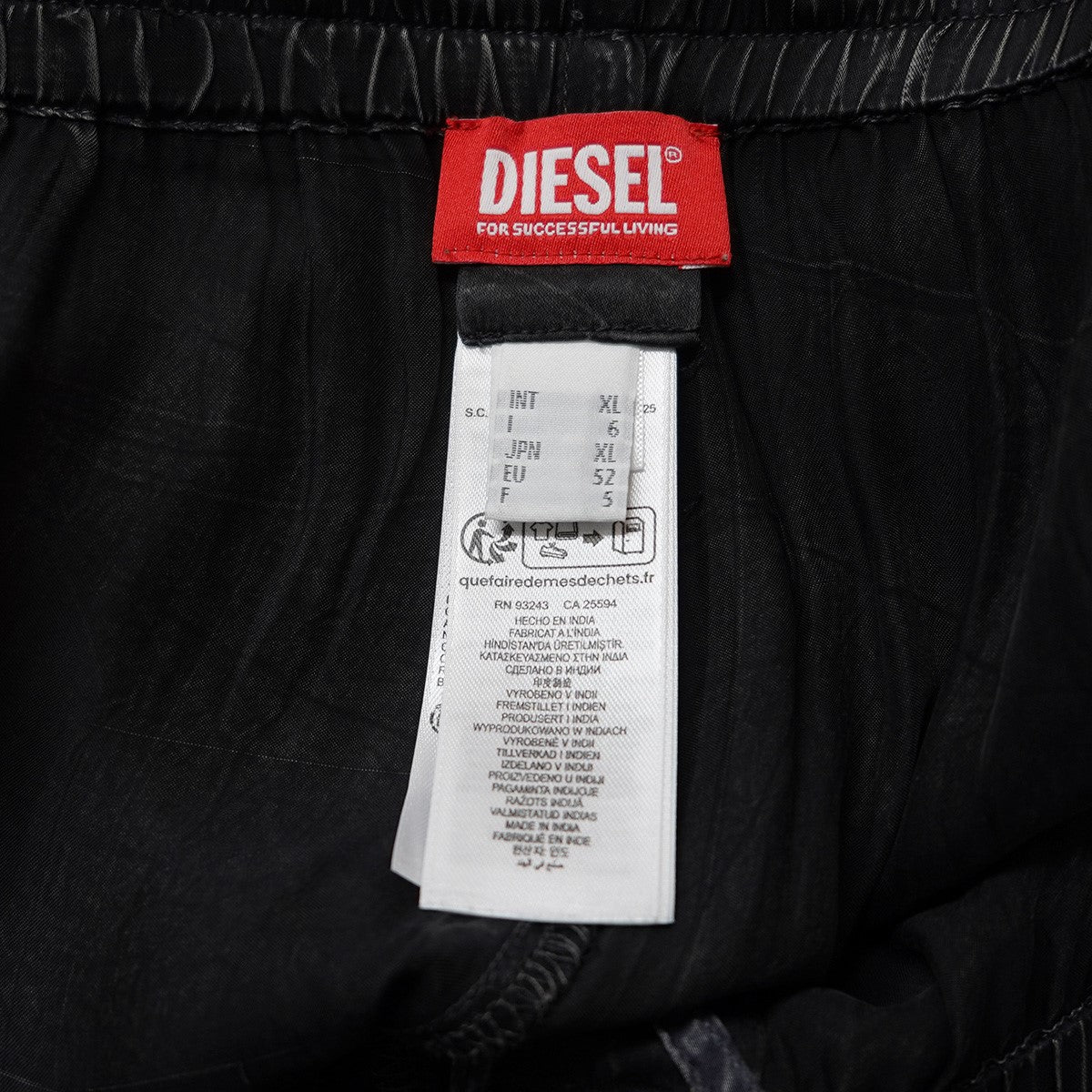 DIESEL by Glenn Martens 25AW Set-keith-dnm Two-piece pajamasセットアップ 加工 レーヨン シャツ イージー パンツ ラウンジウェア 古着・中古-9枚目のアイテム画像